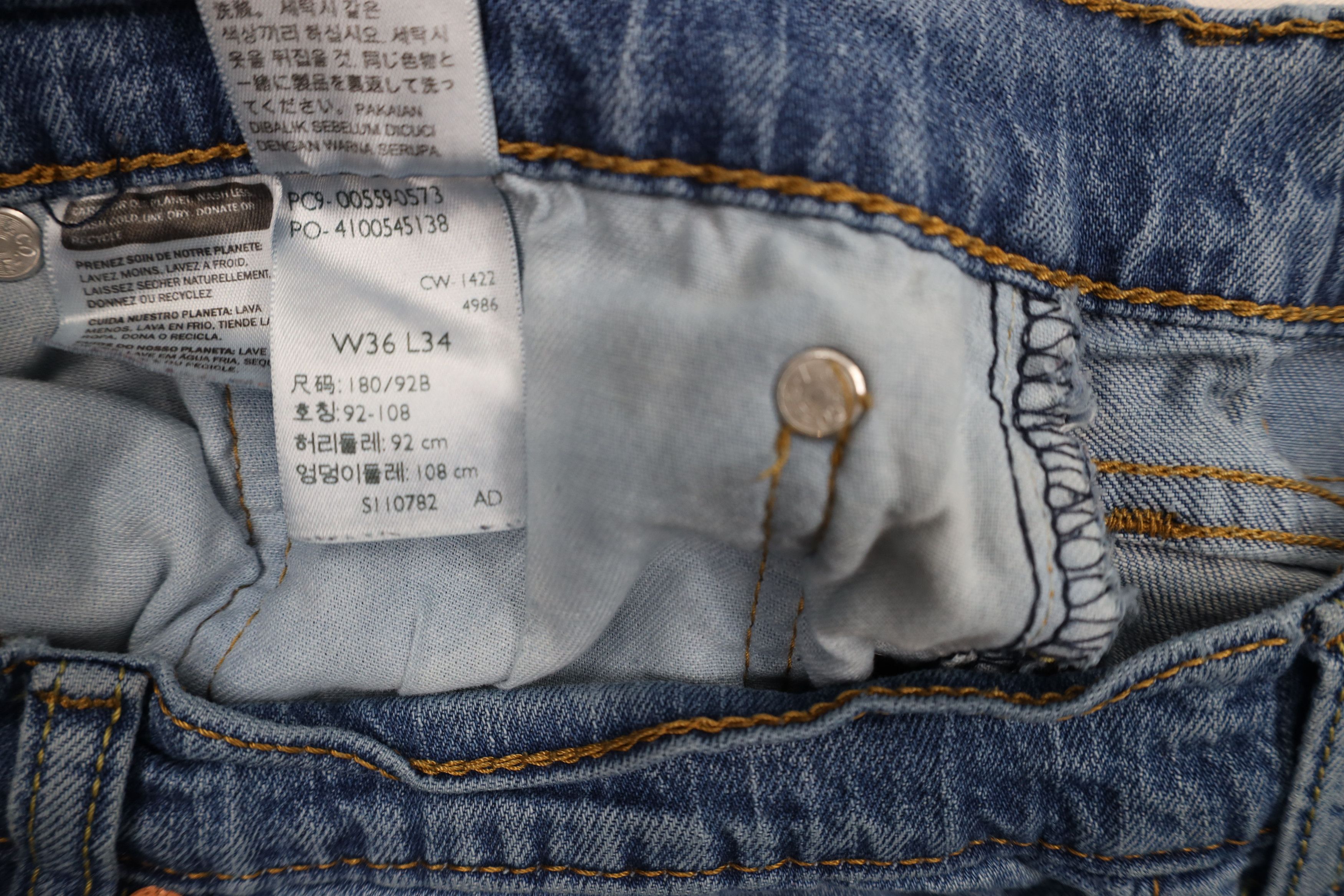 Levi's × Vintage Vintage Y2K Levis 559 Relaxed Fit Straight Leg Denim Jeans Size US 36 / EU 52 - 10 Thumbnail