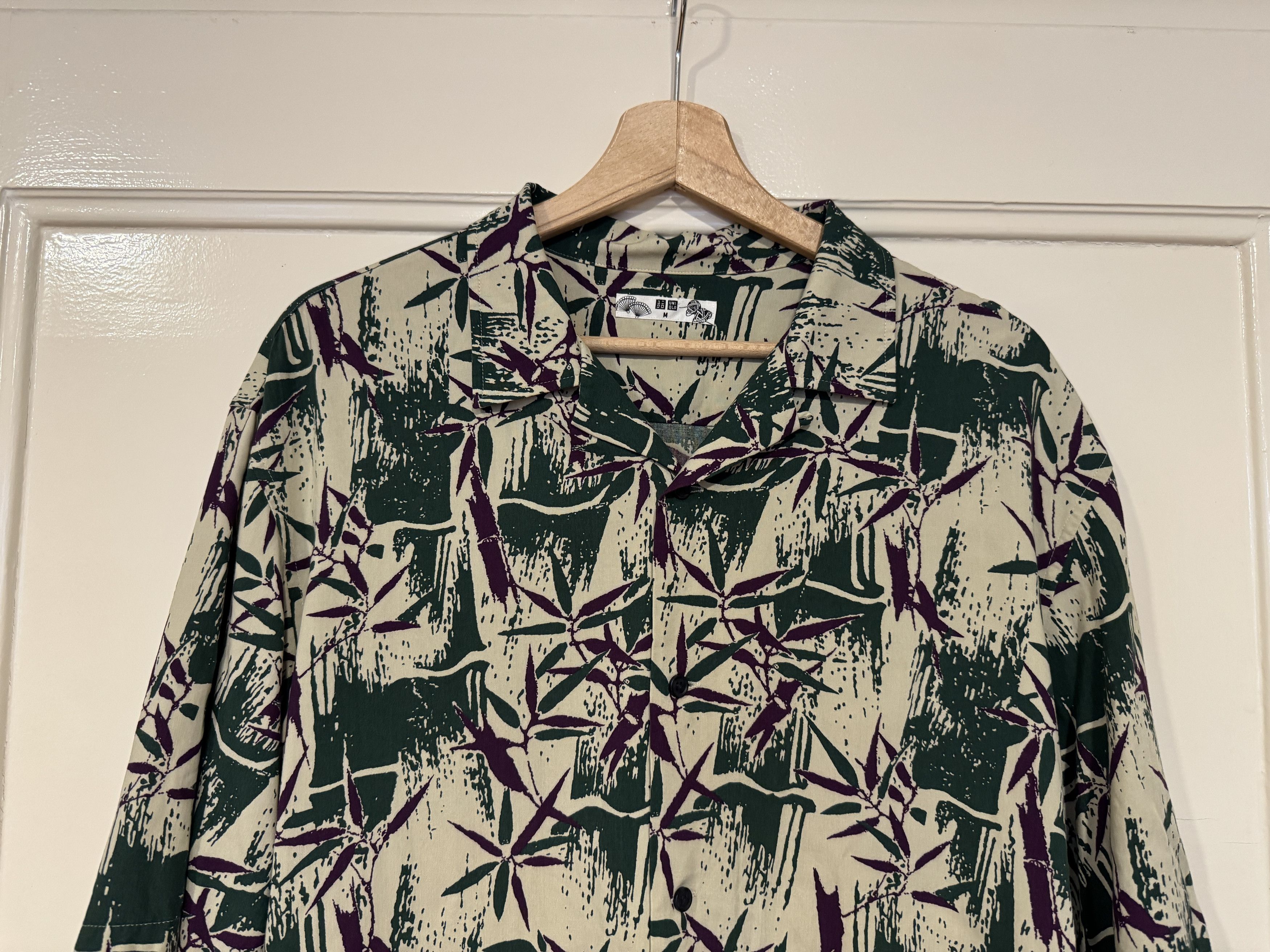 Uniqlo Uniqlo S/S camo shirt green M Size US M / EU 48-50 / 2 - 2 Thumbnail