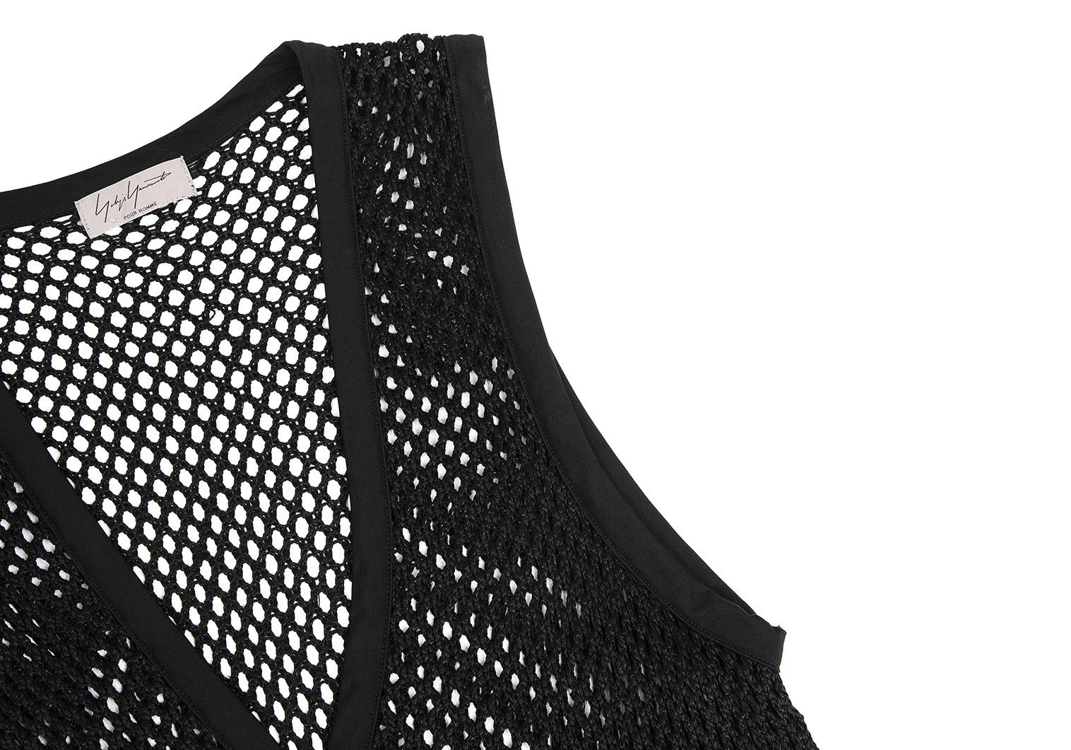 Yohji Yamamoto Yohji Yamamoto Fishnet Knit Vest Black M Size US M / EU 48-50 / 2 - 4 Thumbnail
