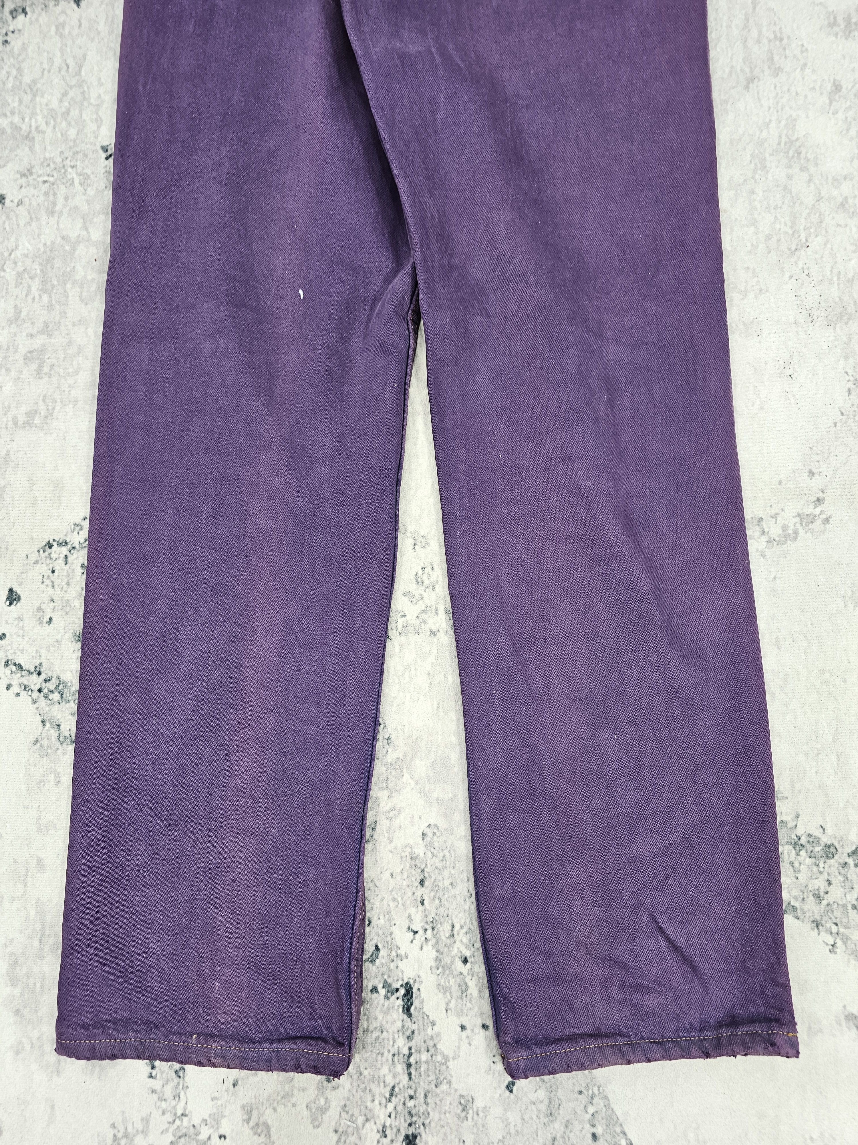 Levi's Vintage Clothing Vtg 90'S LEVIS 501 Purple Faded Jeans Made In USA L0512 Size US 28 / EU 44 - 4 Thumbnail