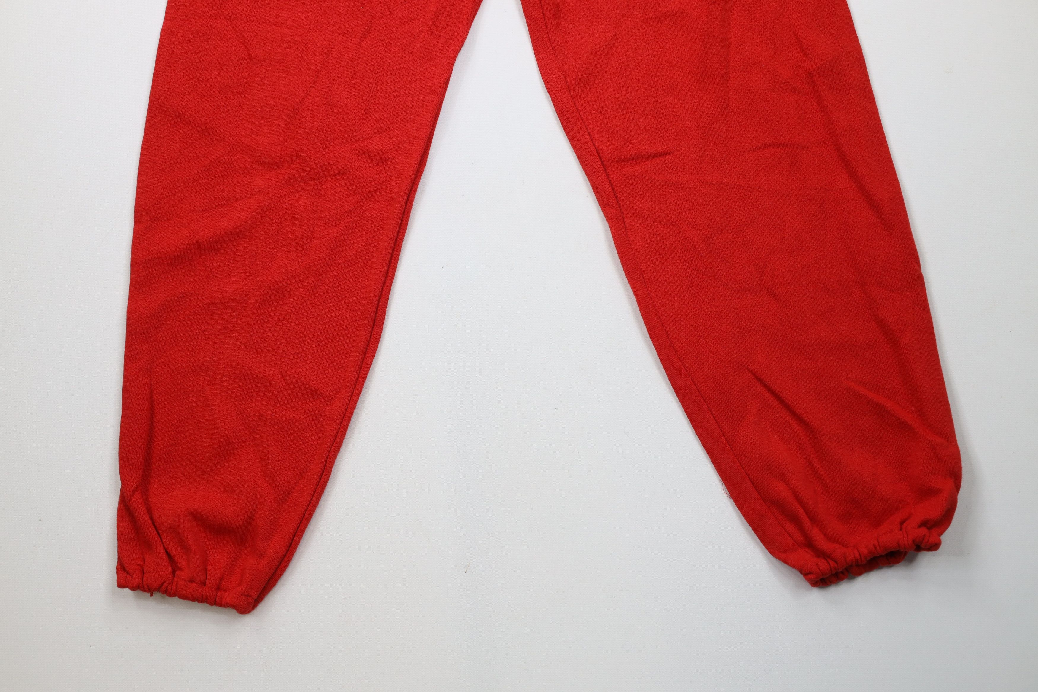 Vintage Deadstock Vintage 90s Streetwear Sweatpants Joggers Red USA Size US 38 / EU 54 - 4 Thumbnail
