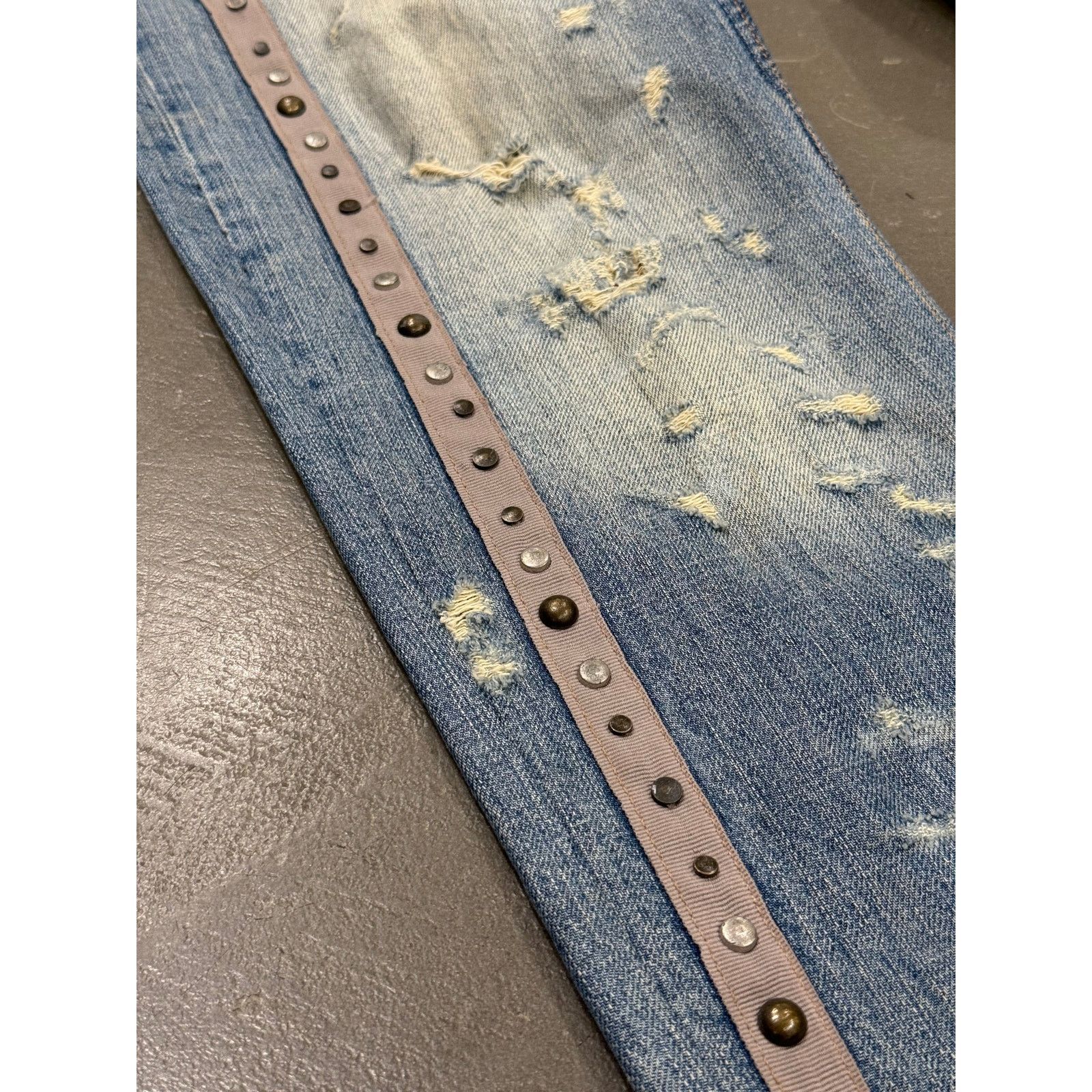 Roberto Cavalli 2000s Cavalli distressed studded jeans Size US 30 / EU 46 - 3 Thumbnail