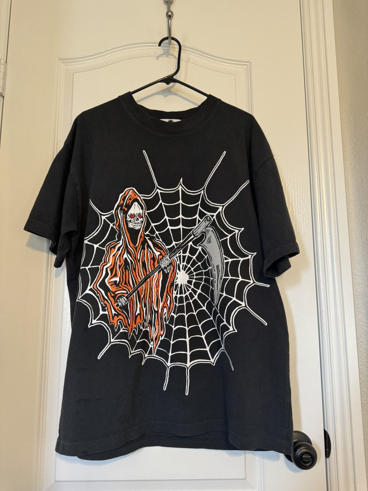 image of Warren Lotas Wl Spiderweb Tee in Black, Men's (Size Large)