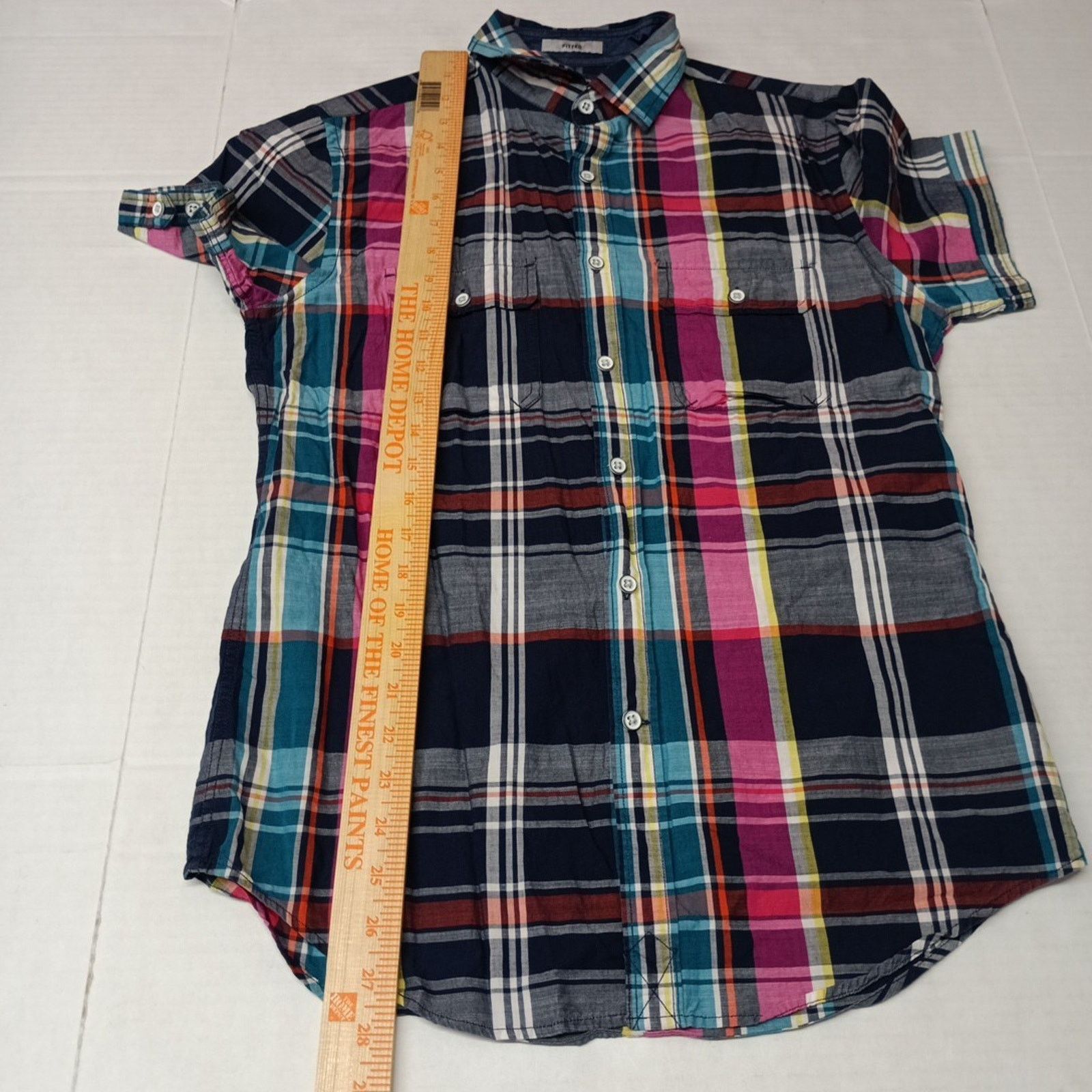 Express Express Shirt Men's S Multicolor Fitted Button Up Pockets Size US S / EU 44-46 / 1 - 5 Thumbnail