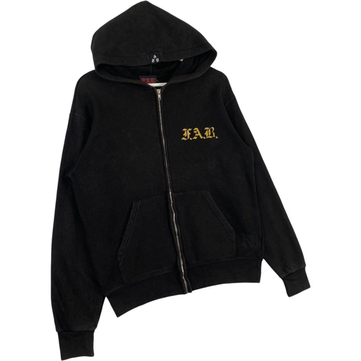 Vintage Vintage Fab Hoodie Full Zip Sweater Black Pullover Jumper M Size US M / EU 48-50 / 2 - 3 Thumbnail