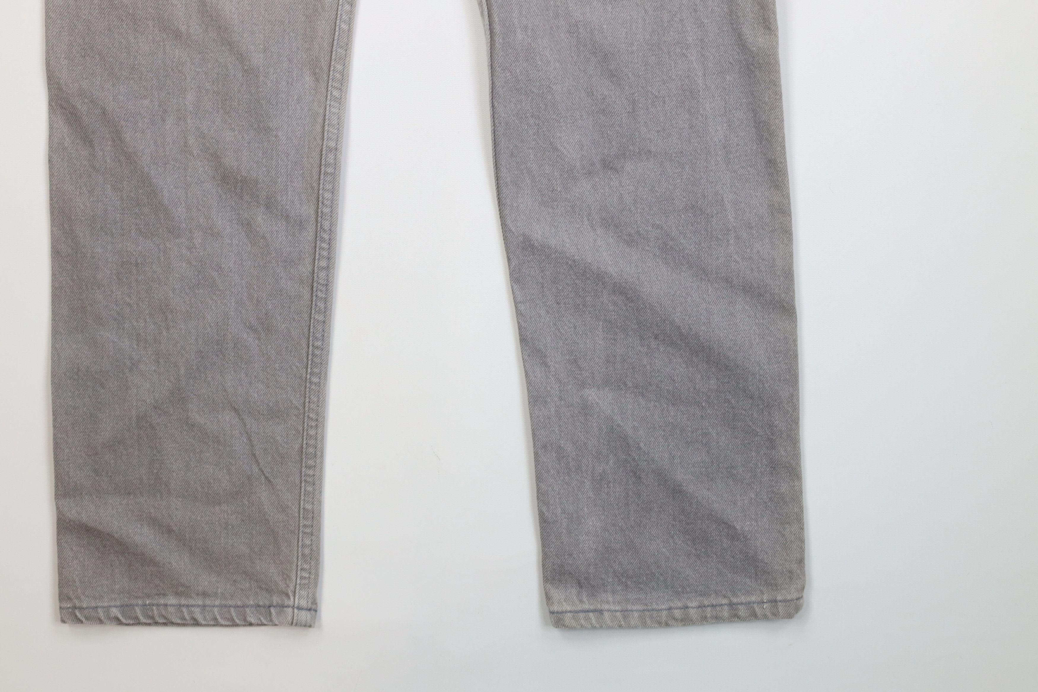 Levi's Vintage 80s Levis 40509 Straight Leg Denim Jeans Gray USA Size US 32 / EU 48 - 15 Thumbnail