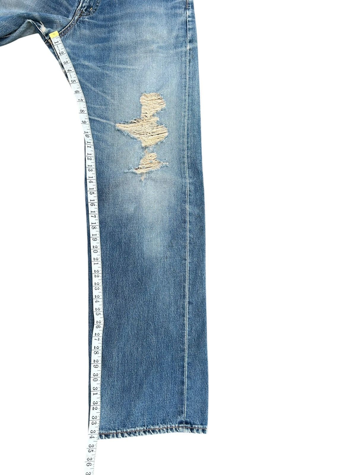 Kapital Vintage Edwin 505 Selvedge Thrashed Distressed Denim Jeans Size US 33 - 20 Thumbnail