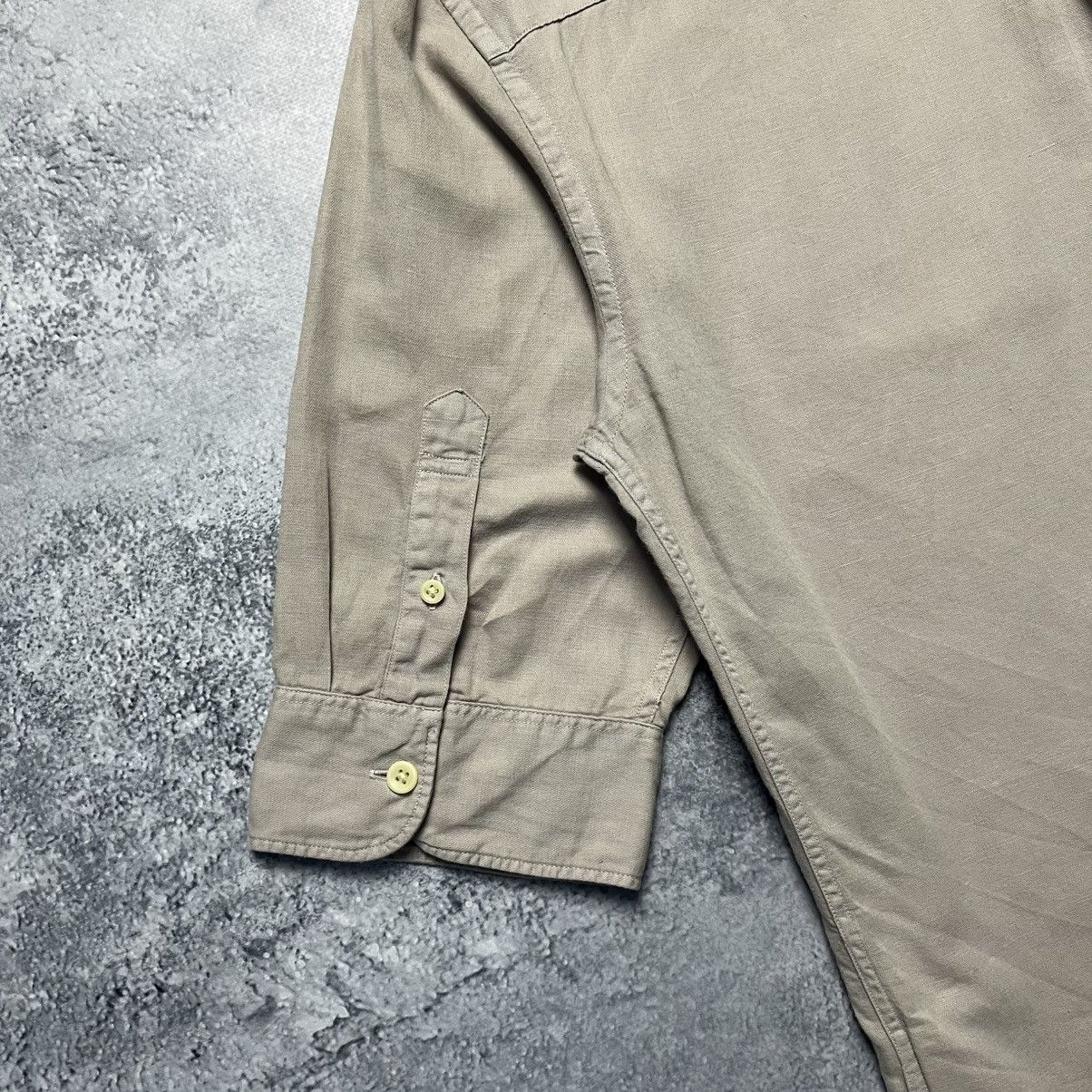 Allsaints Vintage Allsaints Brown Shirt Button Up Short Sleeve Y2K Size US M / EU 48-50 / 2 - 17 Thumbnail