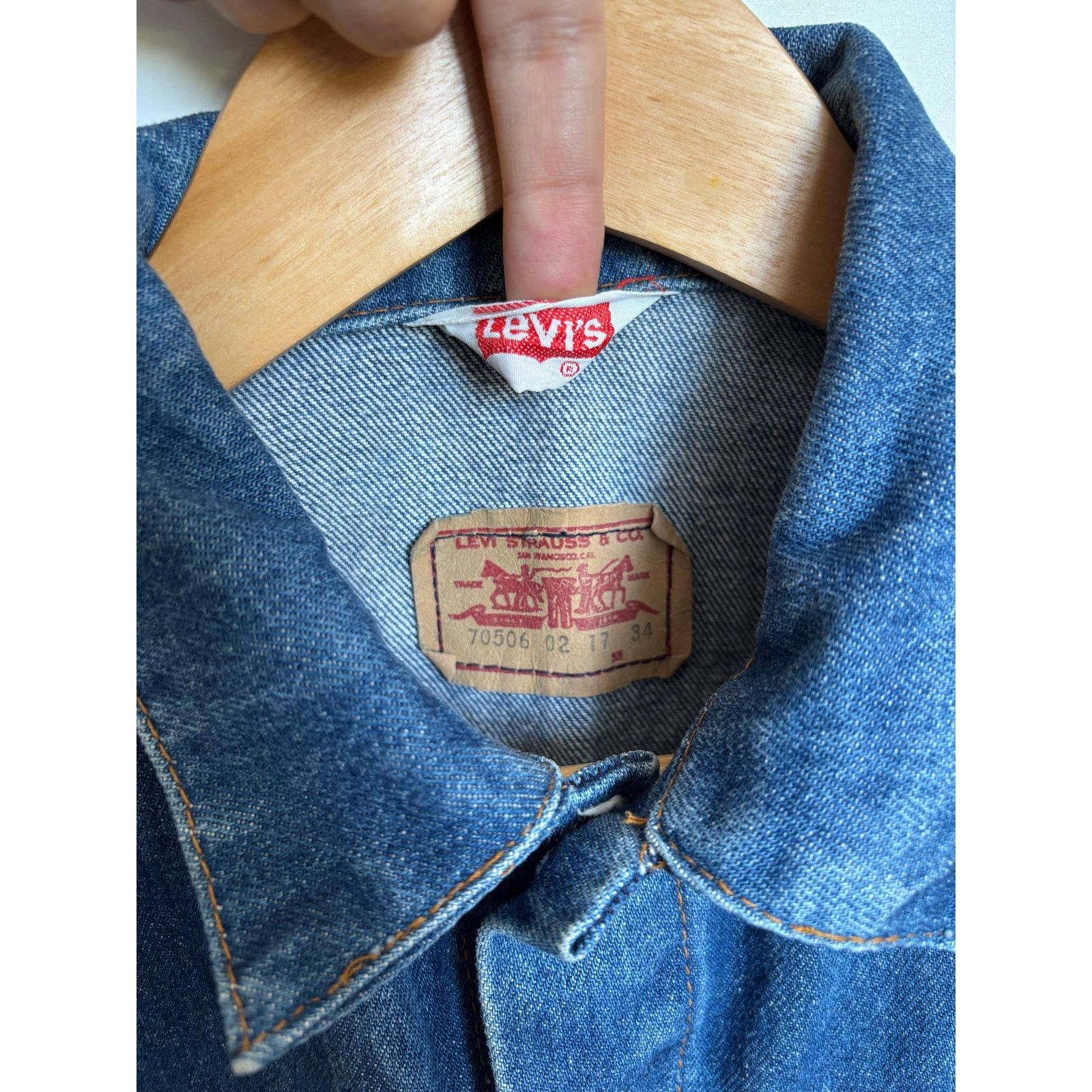 Levi's Levi's 70506 Archive Denim Jacket Made in France Red Tab 34 Size US M / EU 48-50 / 2 - 3 Thumbnail