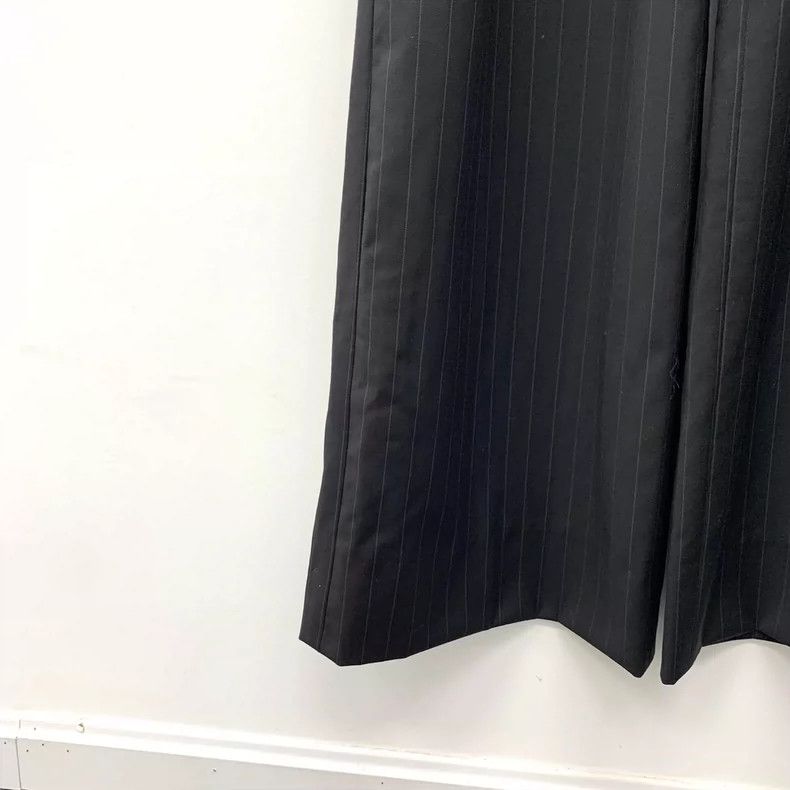 Max Mara Max Mara Black striped wool lapel, double-breasted, long-s Size XS / US 0-2 / IT 36-38 - 5 Thumbnail