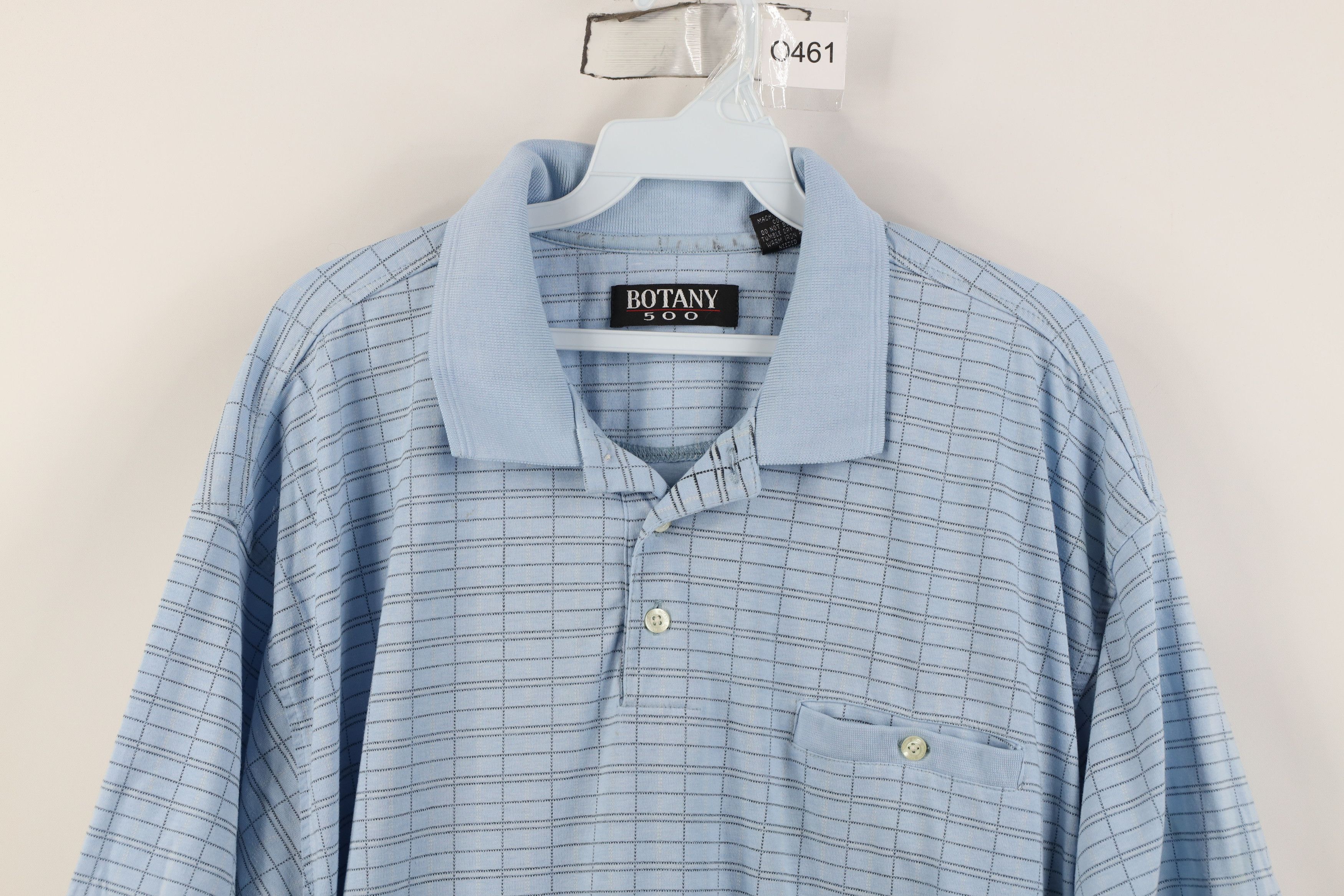 Vintage Vintage 90s Streetwear Pullover Polo Shirt Blue Plaid Size US XL / EU 56 / 4 - 2 Thumbnail