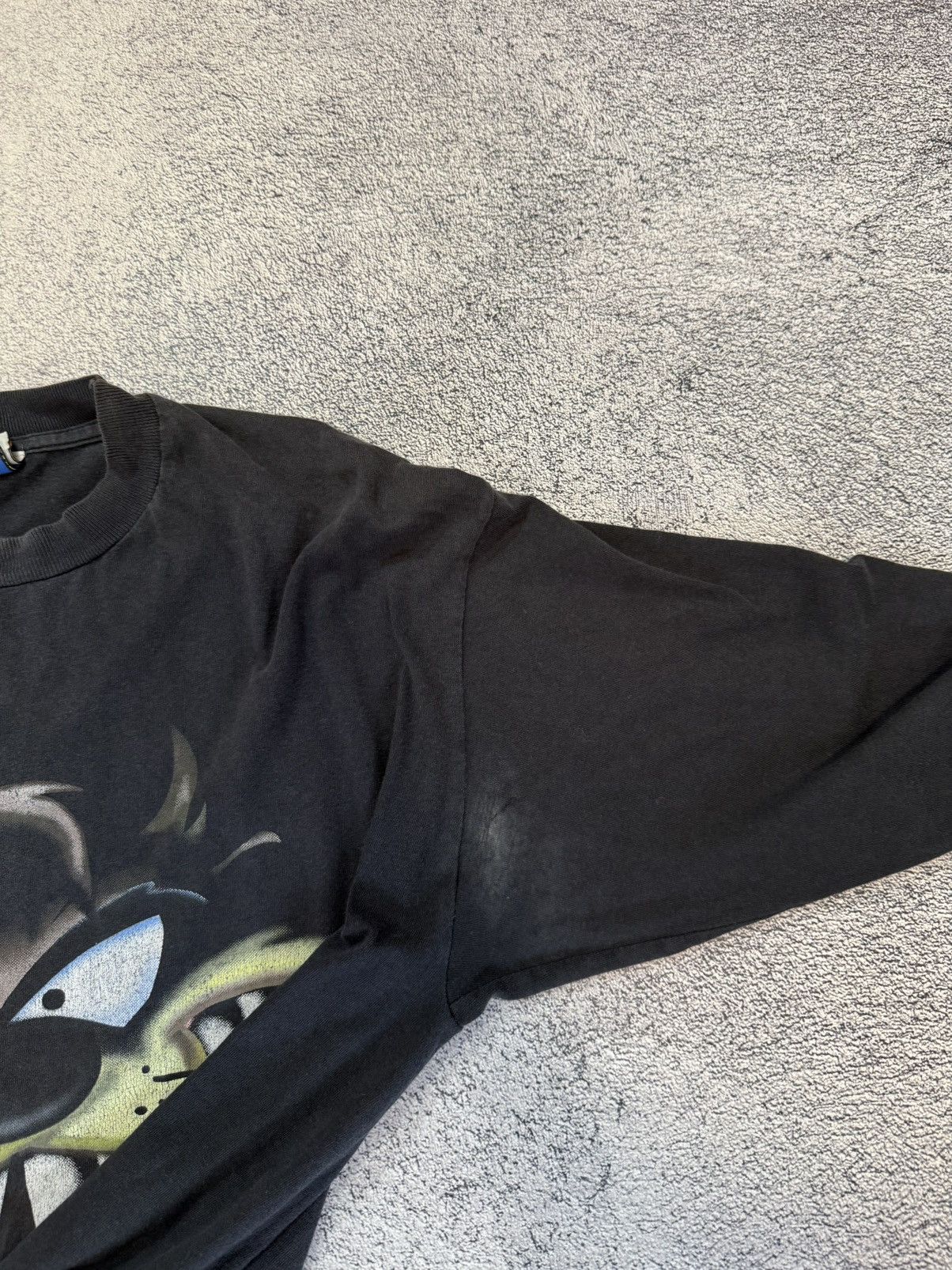 Warner Bros Vintage 1998 Looney Tunes Taz Long Sleeve Shirt Black S-M Size US M / EU 48-50 / 2 - 15 Thumbnail