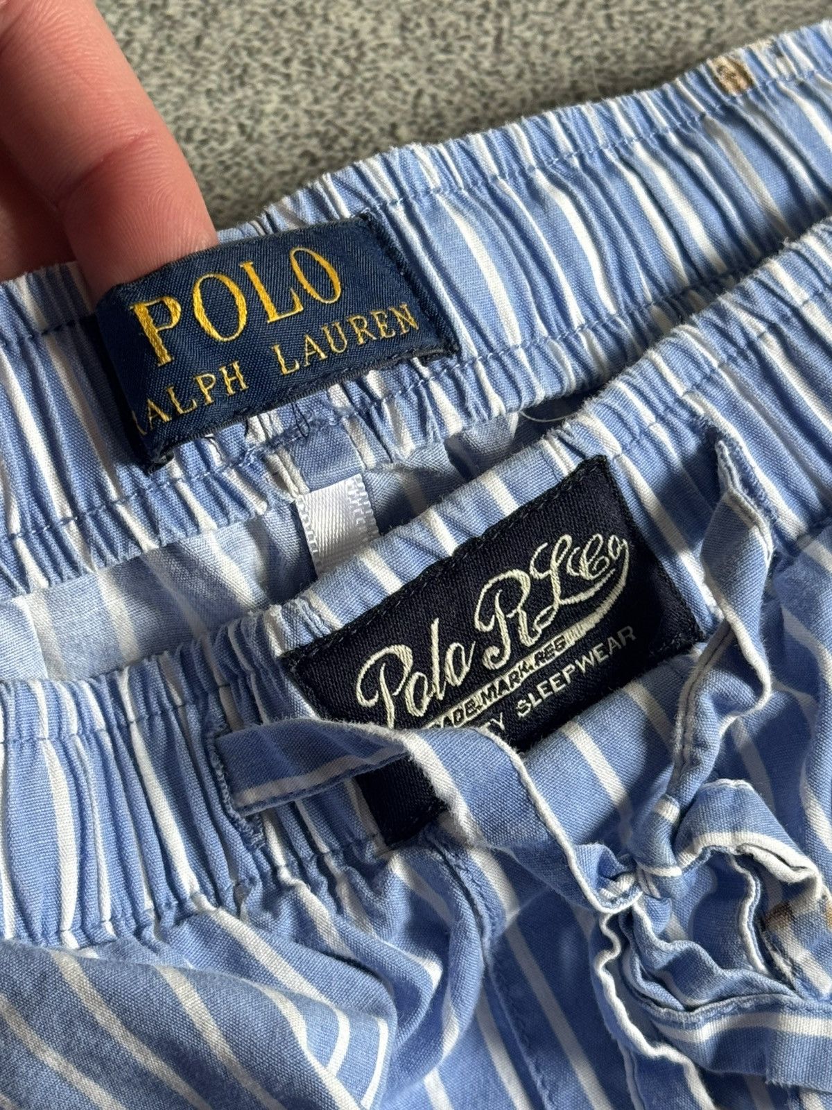 Polo Ralph Lauren Polo Ralph Lauren striped monogram sweat pants trousers 👖 Size US 34 / EU 50 - 4 Thumbnail