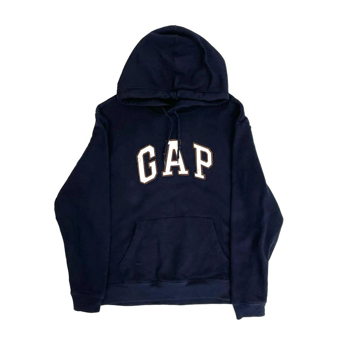 Gap Gap Navy Hoodie Big Logo Sportswear Size S / US 4 / IT 40 - 1 Thumbnail