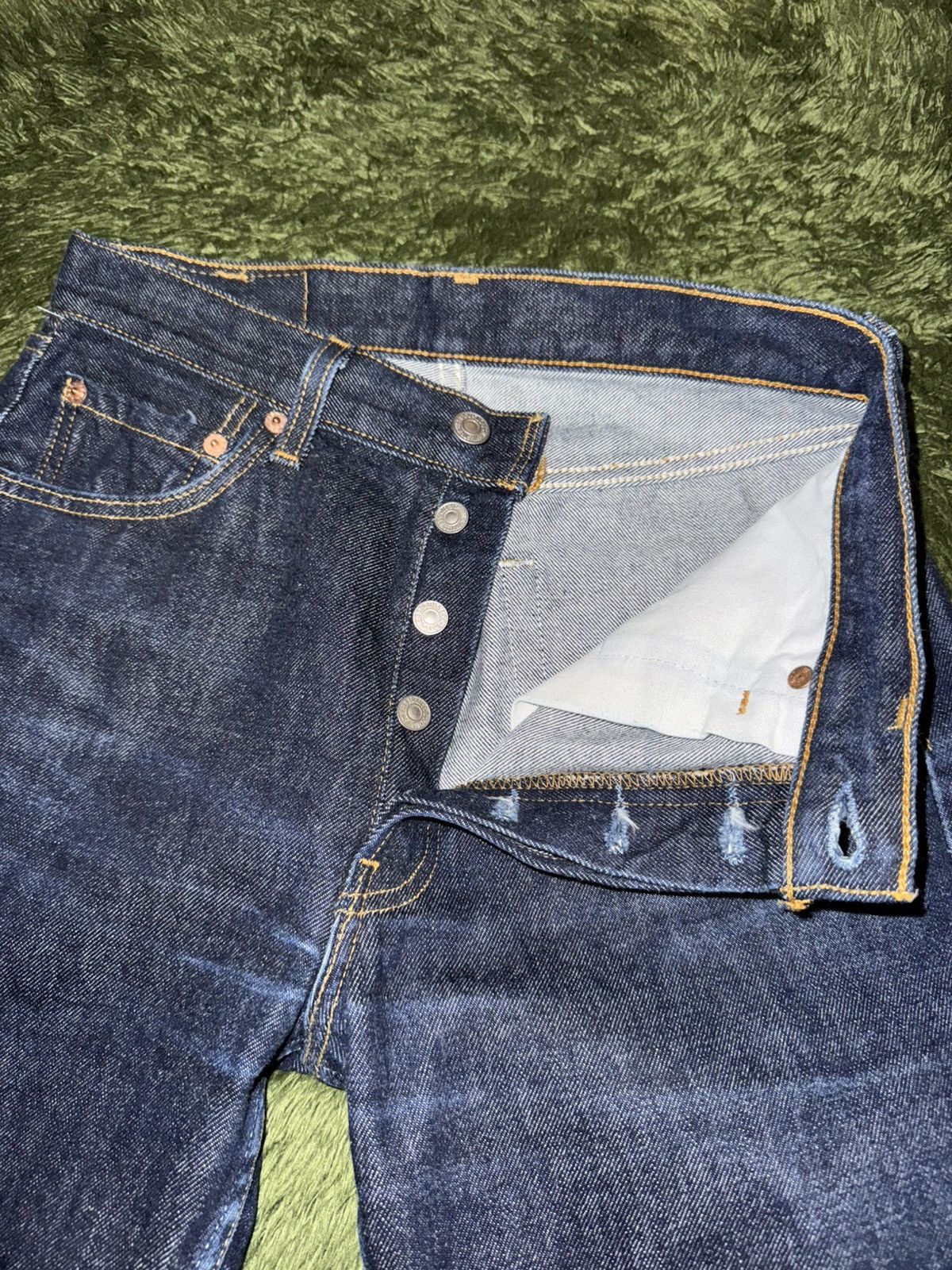 Levi's [30×36] Levi’s 501XX MADE IN USA Sashiko Custom Denim Pants Size US 30 / EU 46 - 3 Thumbnail