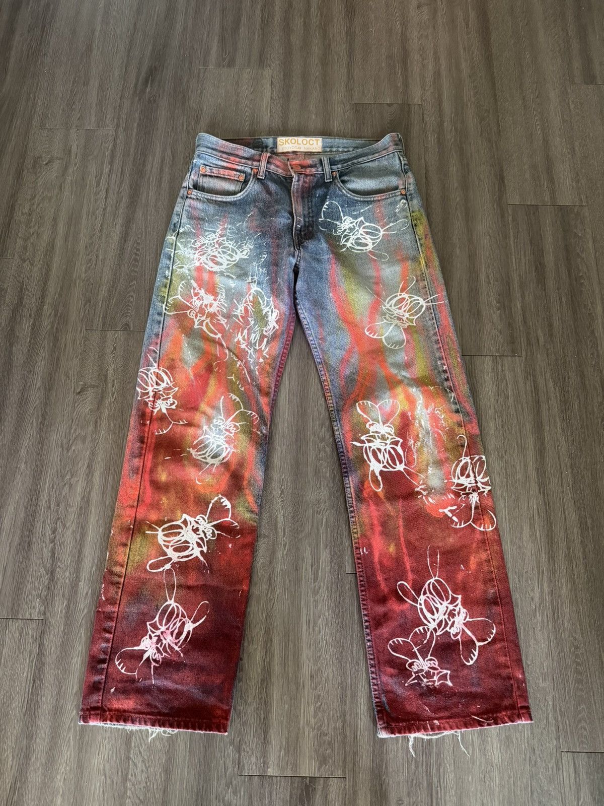 Skoloct Skoloct hand painted denim Size US 31 - 1 Thumbnail