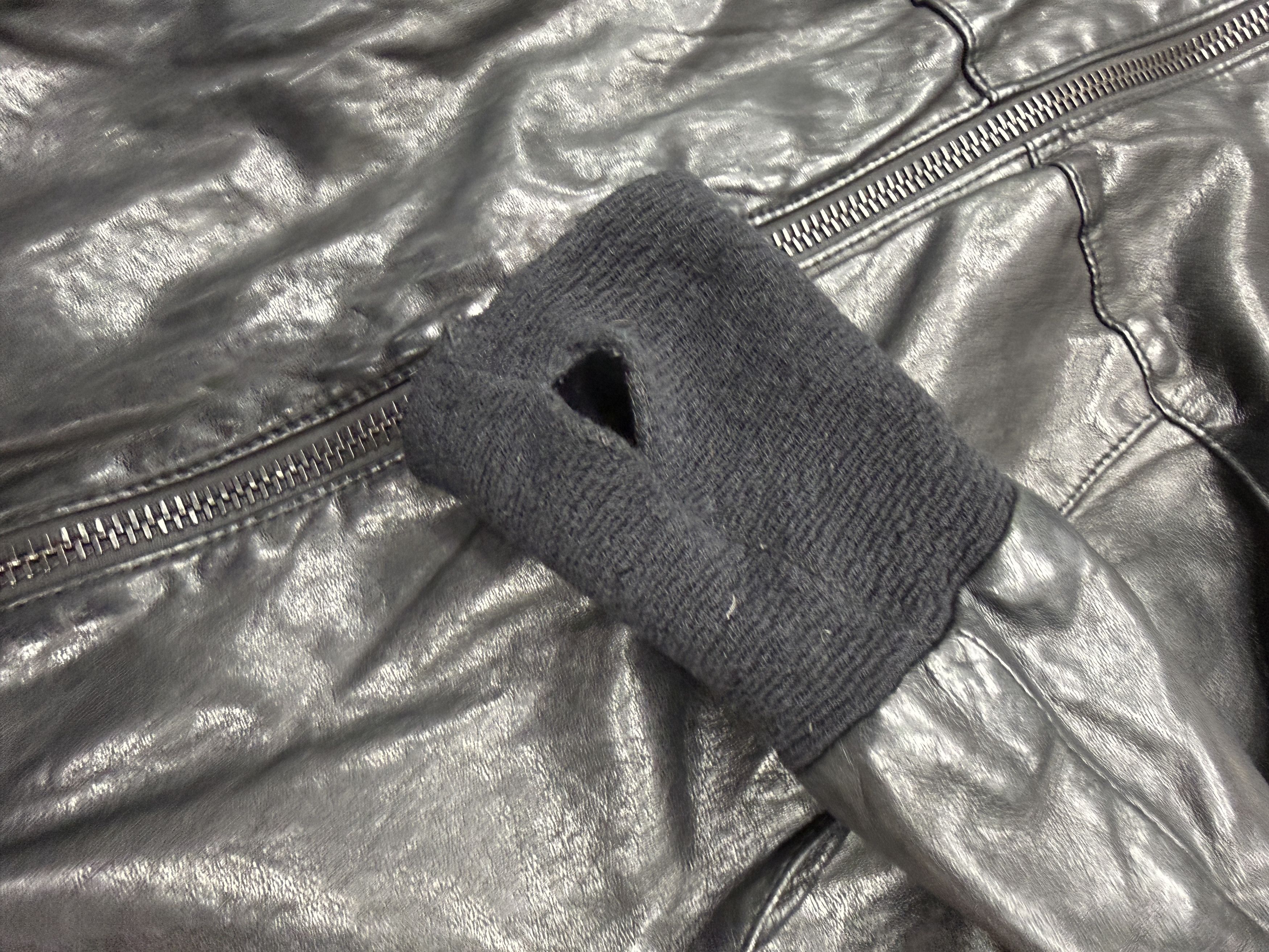 Giorgio Brato Giorgio Brato High-Neck Hooded Lamb Leather Jacket Size US XS / EU 42 / 0 - 3 Thumbnail