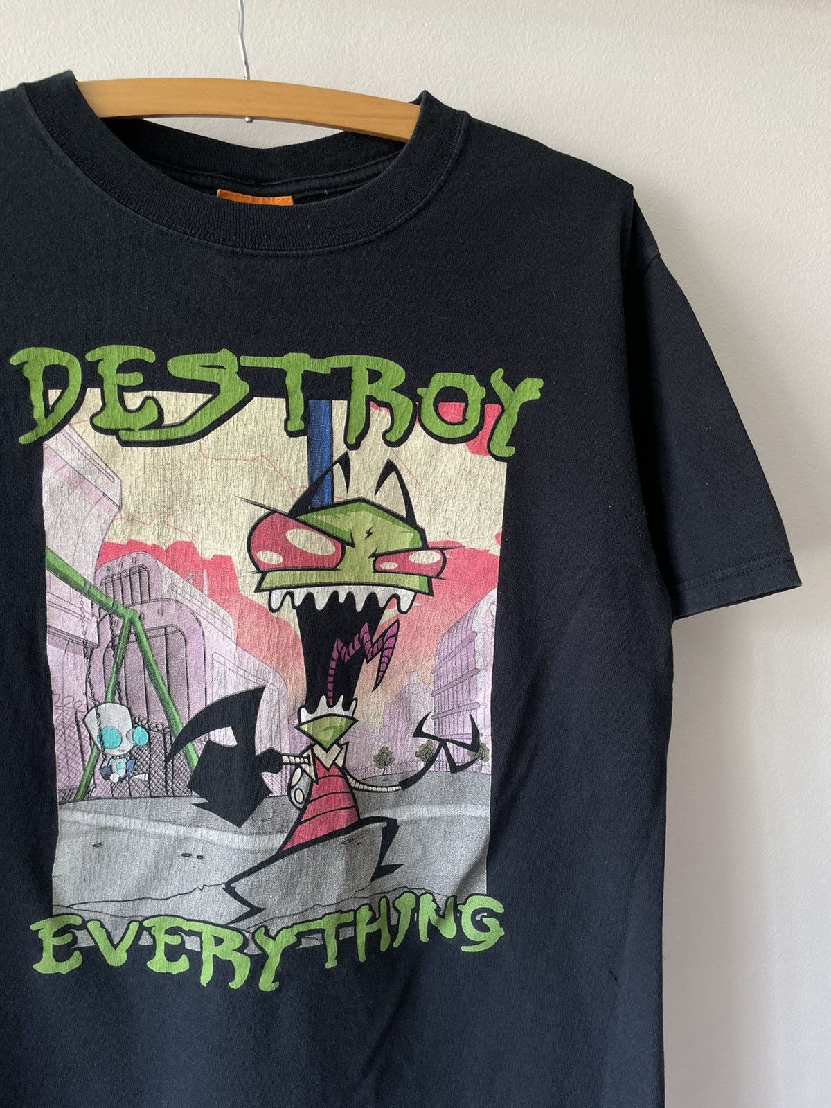 Nickelodeon × Vintage Vintage 2004 Invader Zim Destroy Everything tee Size US M / EU 48-50 / 2 - 2 Thumbnail