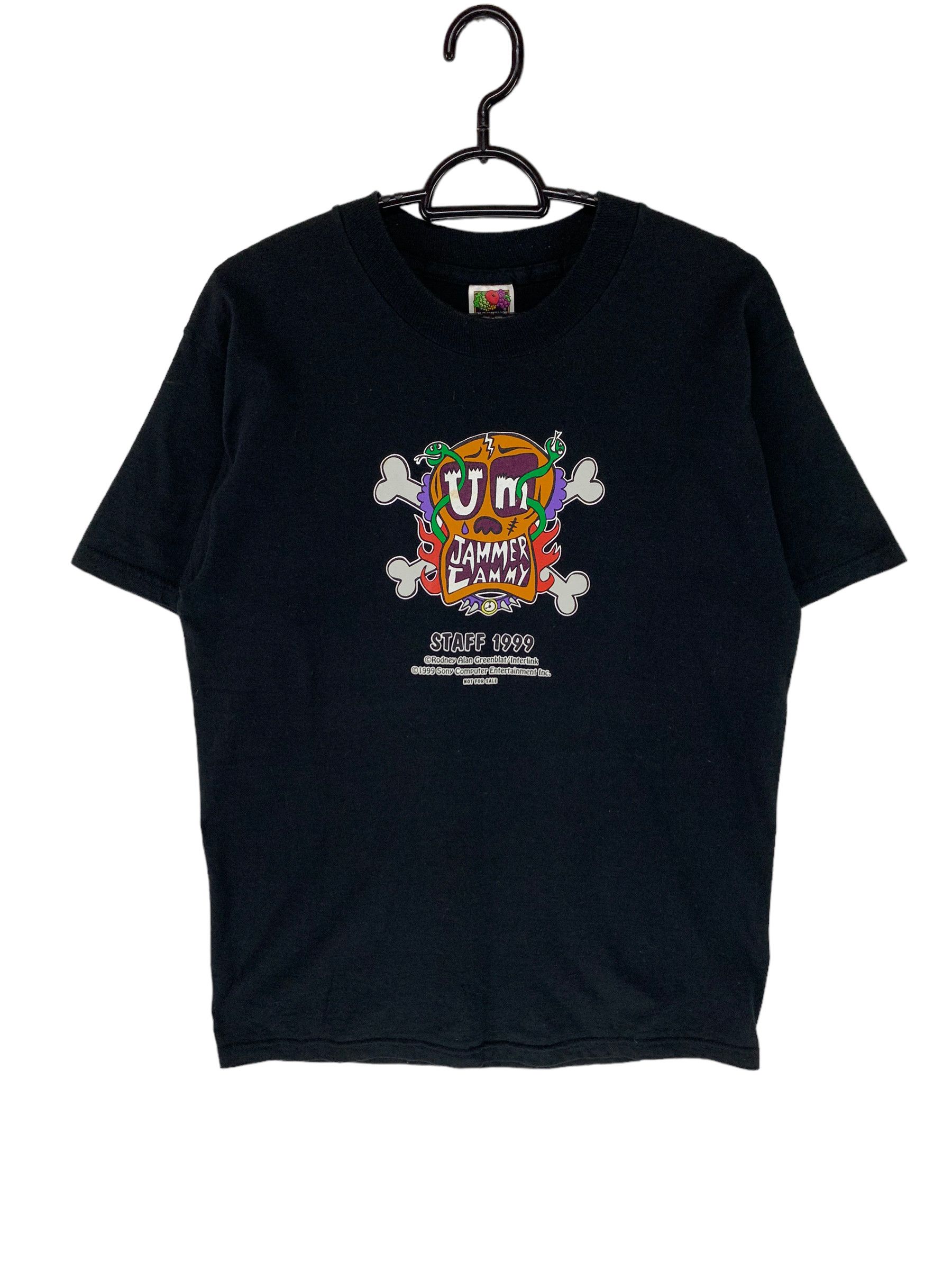 image of Playstation x Vintage 90's Um Jammer Lammy Staff Promo Deadstock Gaming Tee in Black (Size Medium)
