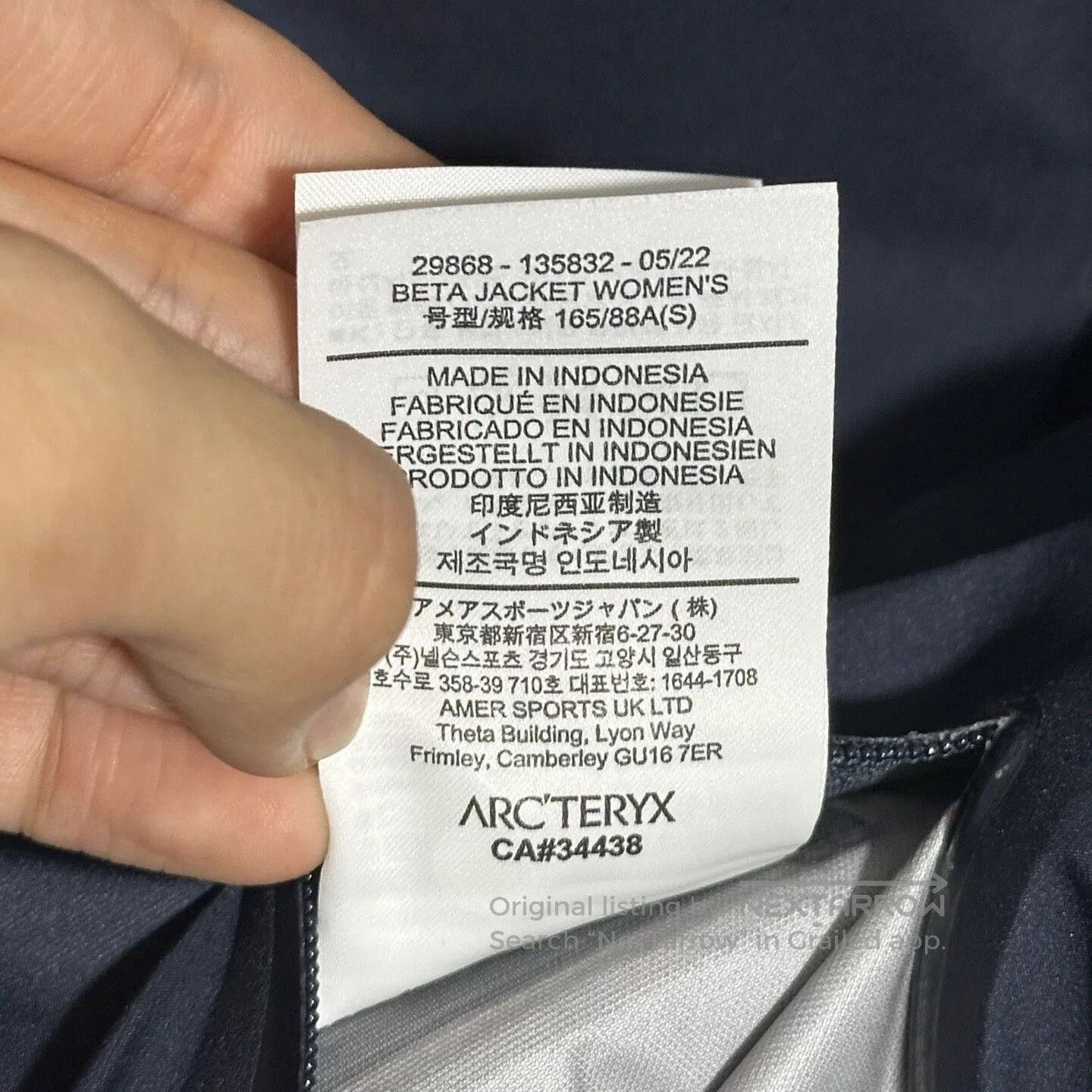 Arc'teryx Arcteryx Beta Jacket Hooded Raincoat Size S. Size US S / EU 44-46 / 1 - 7 Thumbnail