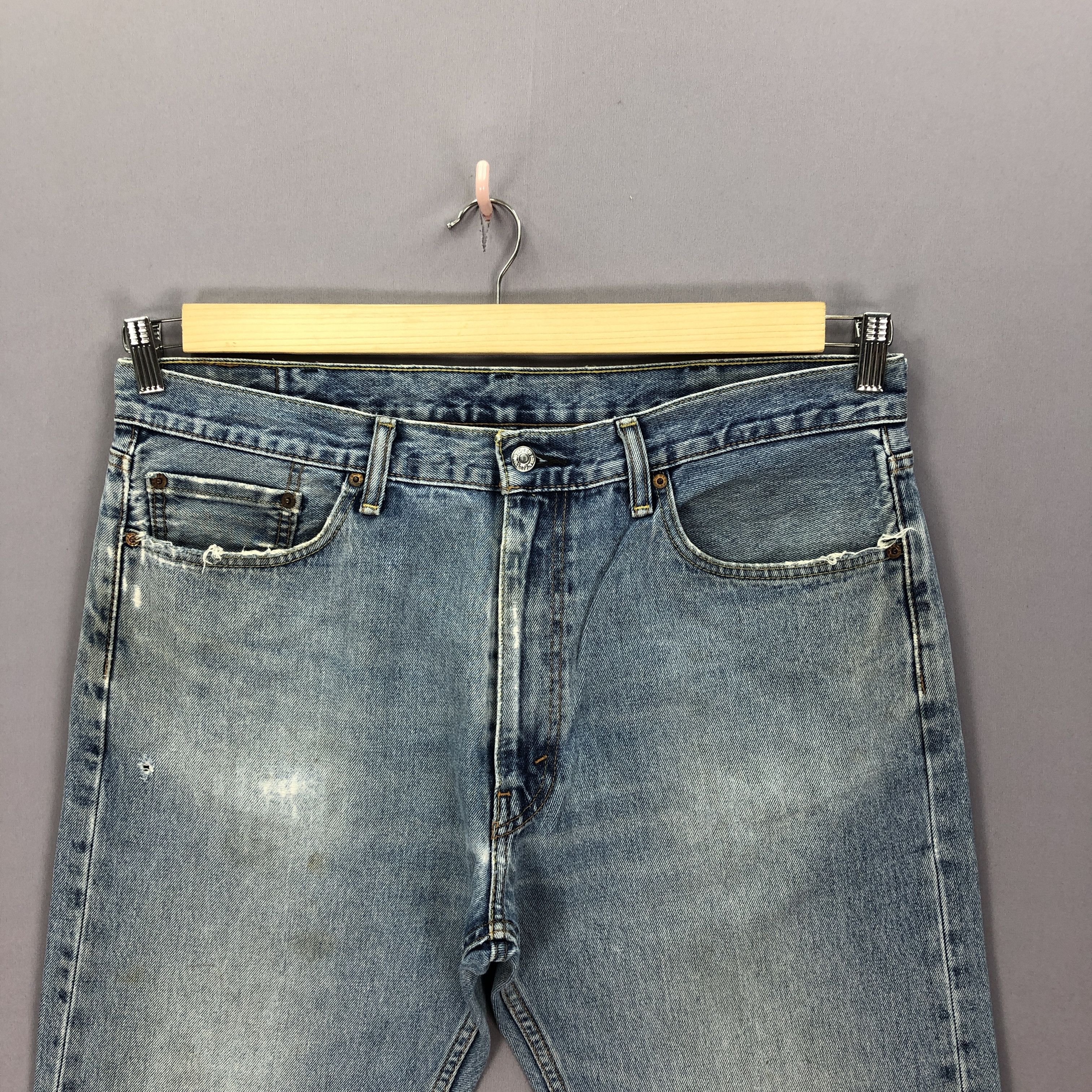 Levi's Vintage Levis 505 Distressed Light Wash Jeans Levi's Denim Size US 36 / EU 52 - 7 Thumbnail
