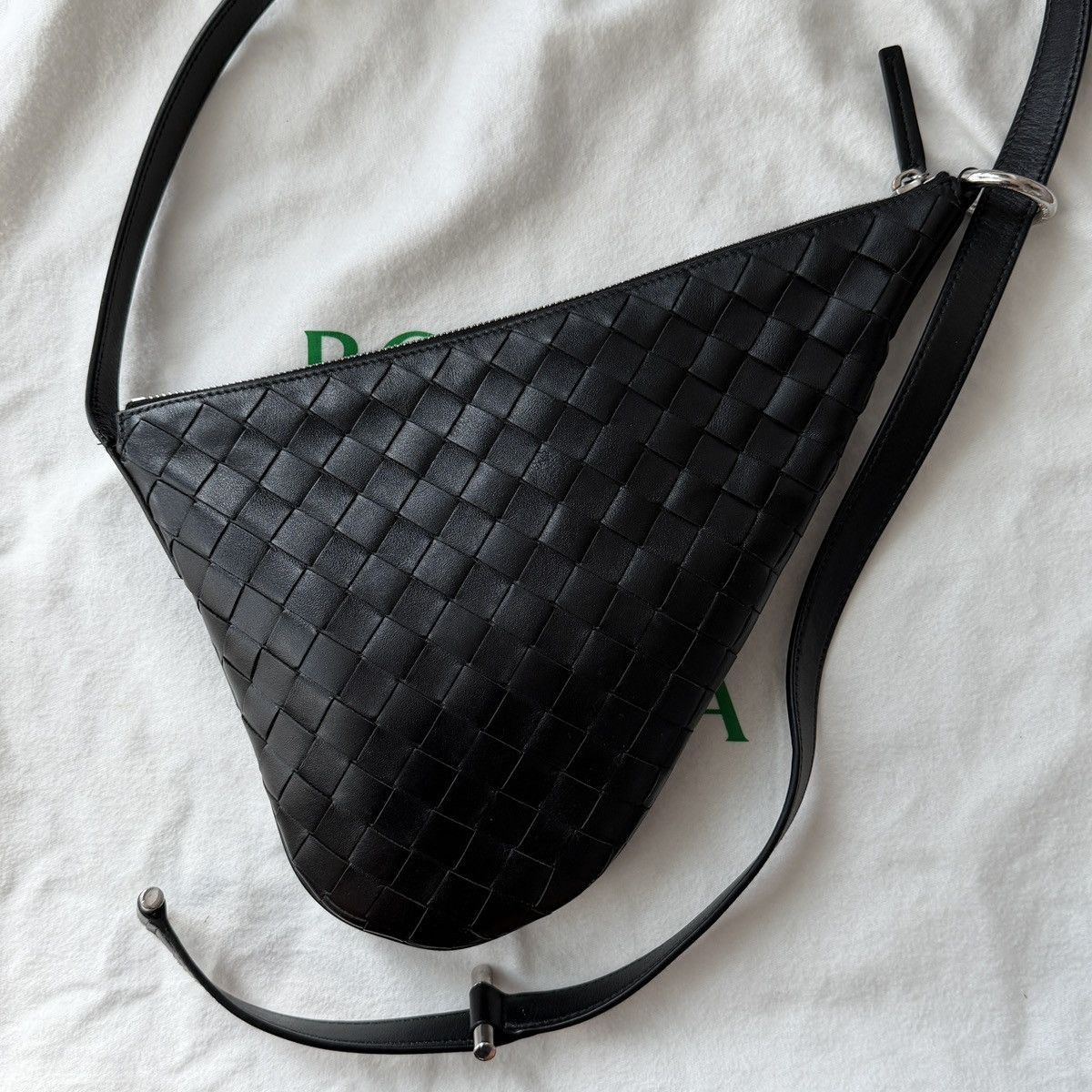 Bottega Veneta Bottega Veneta Virgule Bag, Small, Black Calfskin Size ONE SIZE - 2 Thumbnail