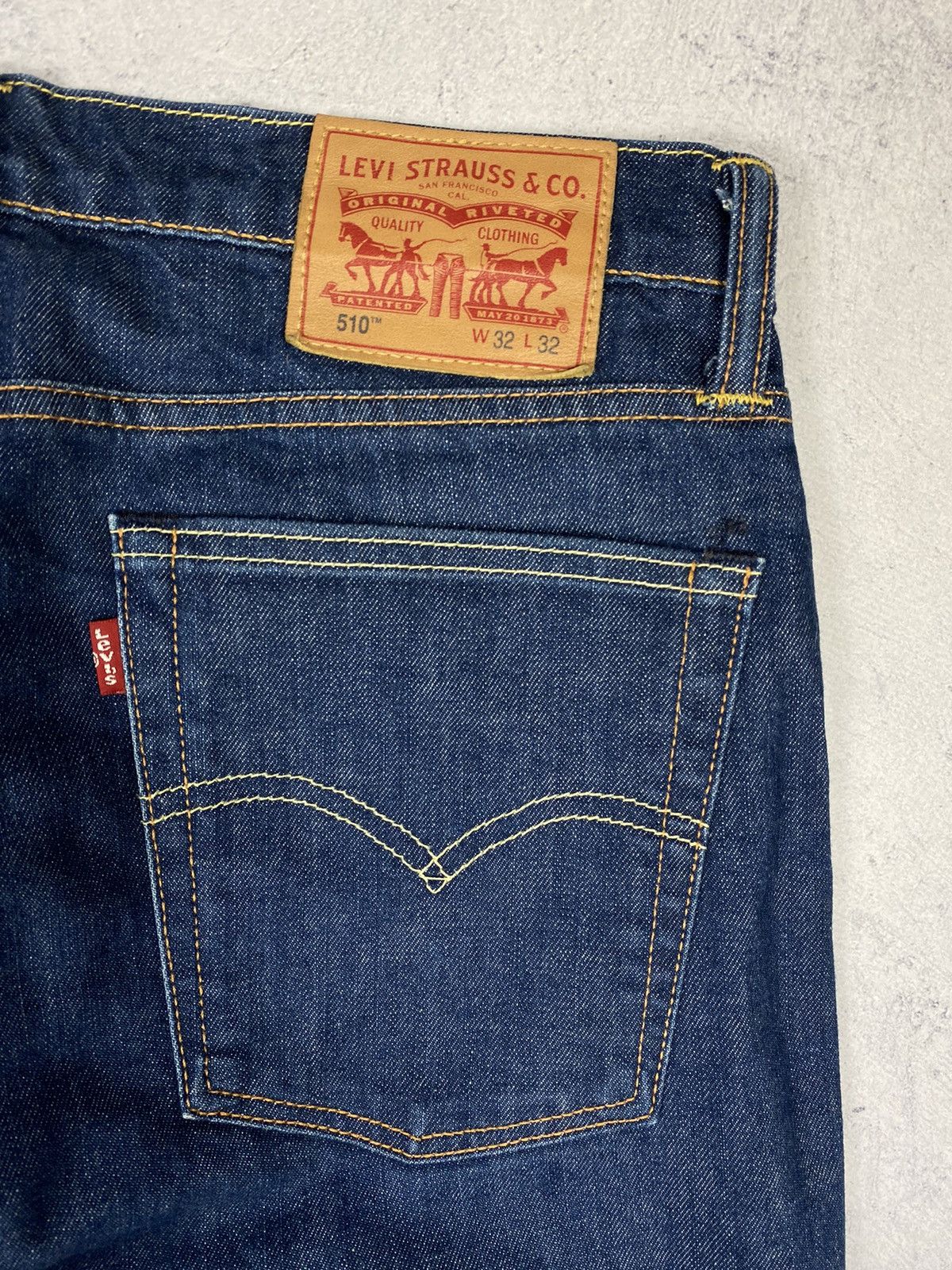 Designer × Levi's Levis 510 Dark Blue Denim Jeans 32 x 32 Size US 32 / EU 48 - 3 Thumbnail