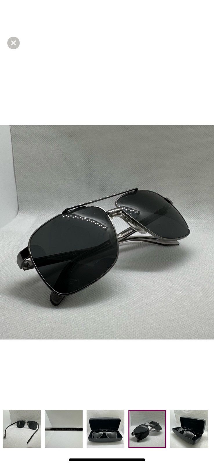 Versace Versace Aviator Sunglasses with Case - Model 2174 Size ONE SIZE - 3 Thumbnail