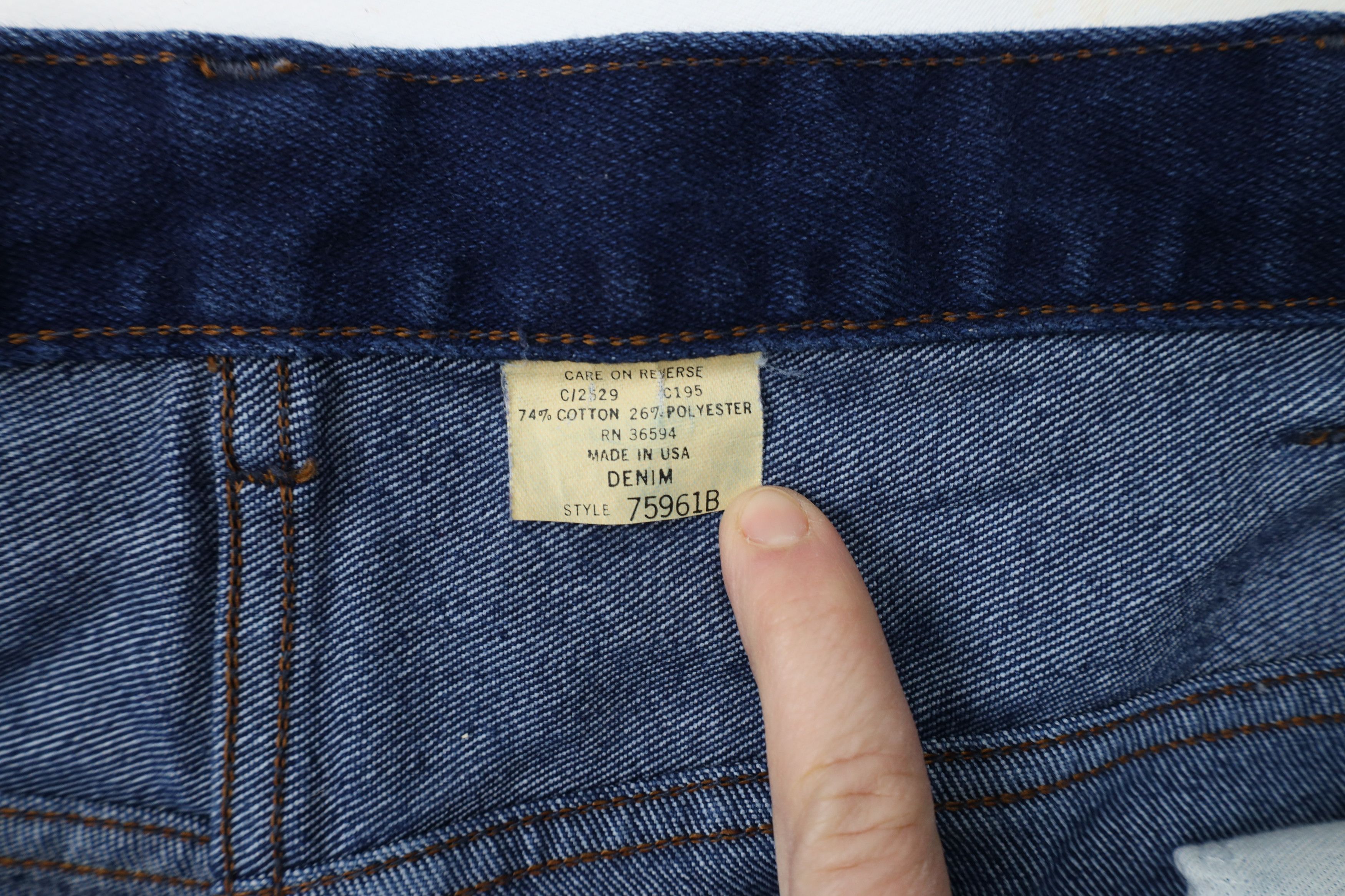 Vintage Vintage 70s Streetwear Bootcut Western Denim Jeans Blue USA Size US 44 / EU 60 - 7 Thumbnail