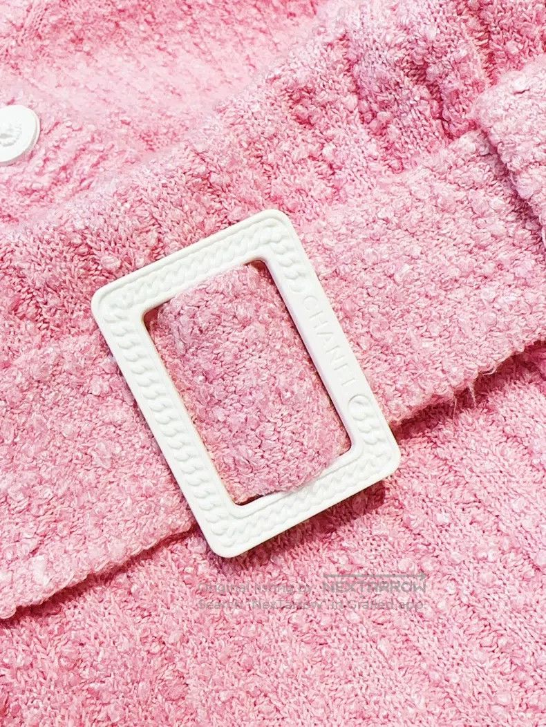 Chanel Chanel 22P pink knitted short-sleeved dress Size XXS / US 00 / IT 34 - 7 Thumbnail