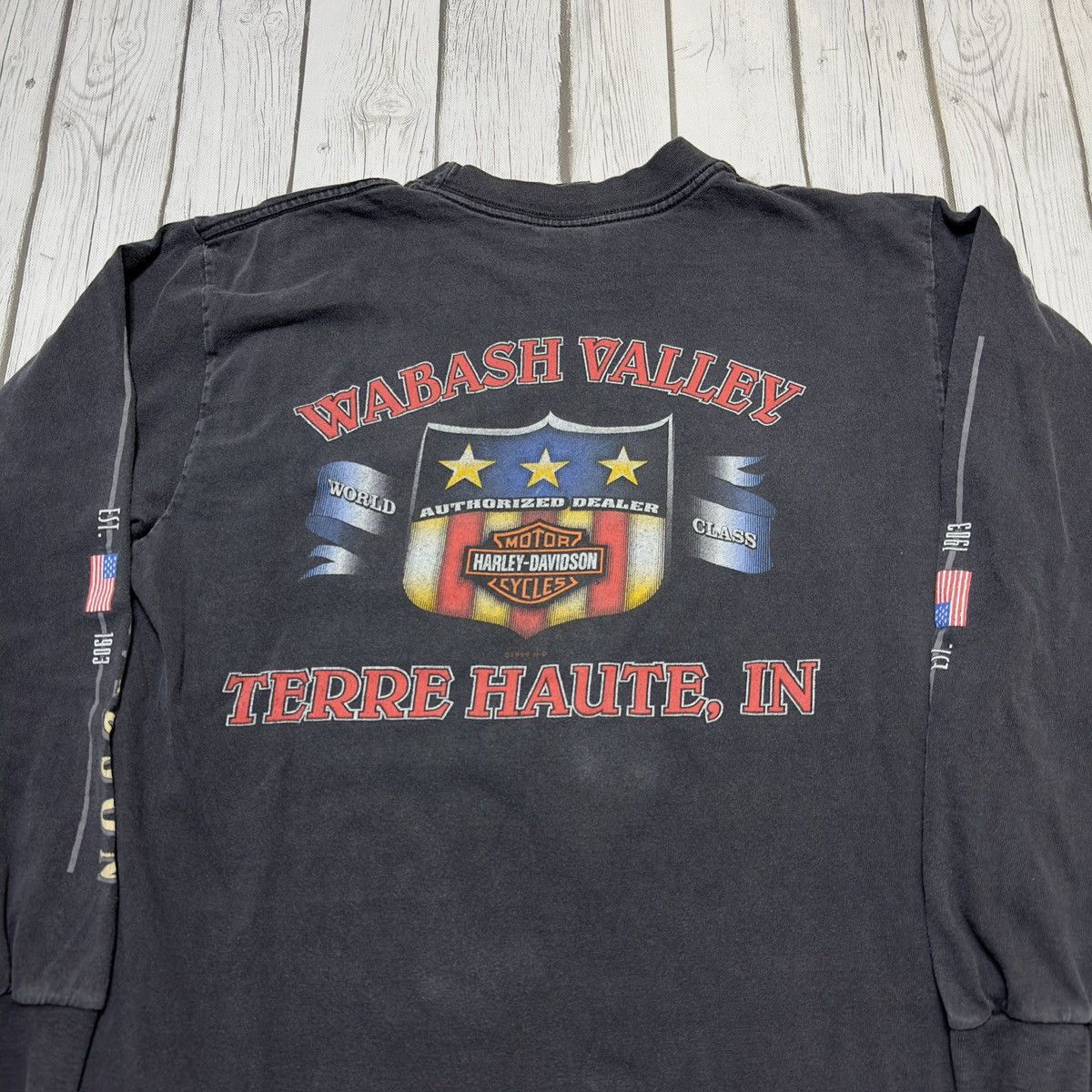 Harley Davidson × Vintage Vintage Harley Davidson long sleeve tee Size US L / EU 52-54 / 3 - 3 Thumbnail
