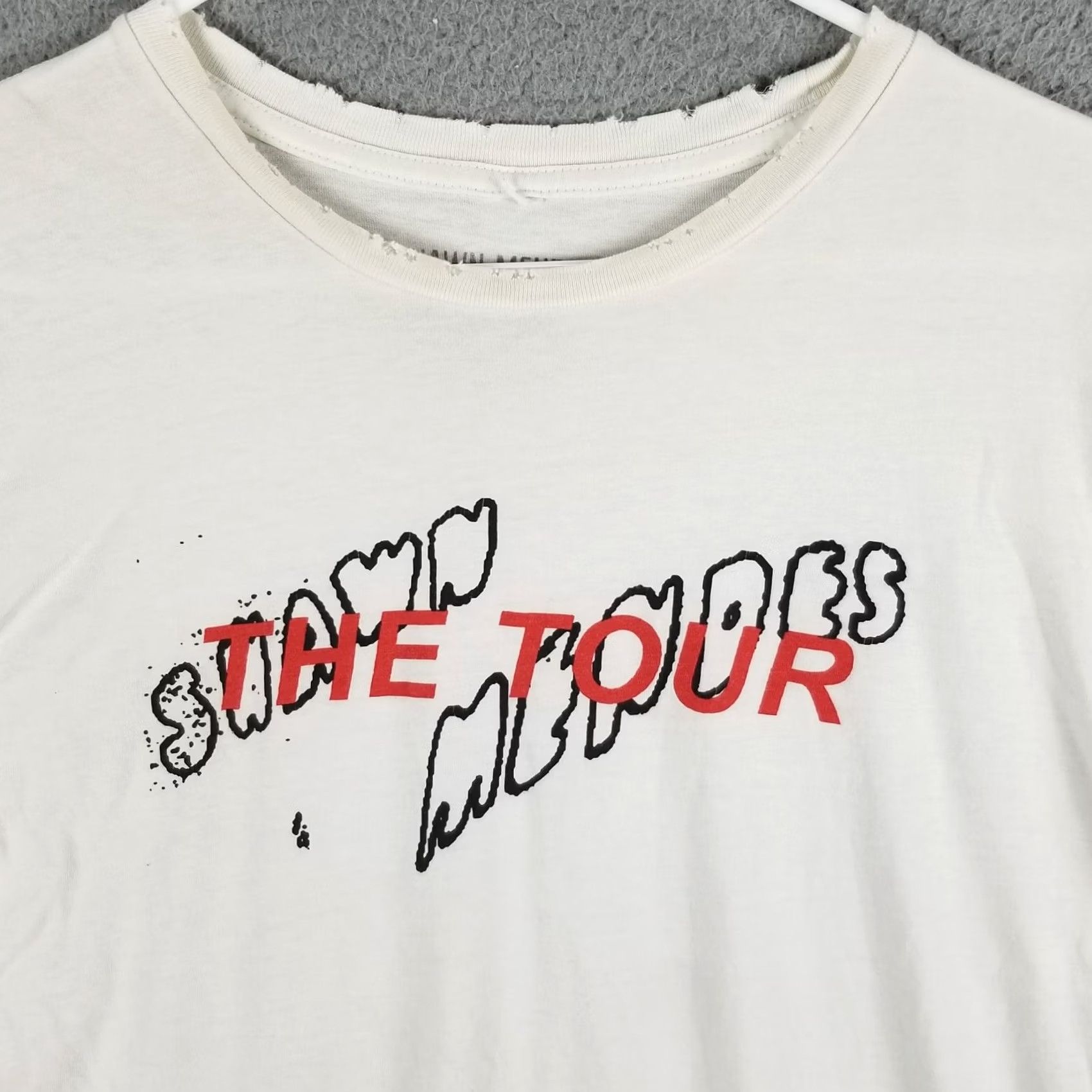 Thrasher Concert T-Shirt Shin Mendes 2019 The Tour Shirt Short Sleeve Crew Neck Small White Women Regular Size S Vintage No Size S / US 4 / IT 40 - 3 Thumbnail