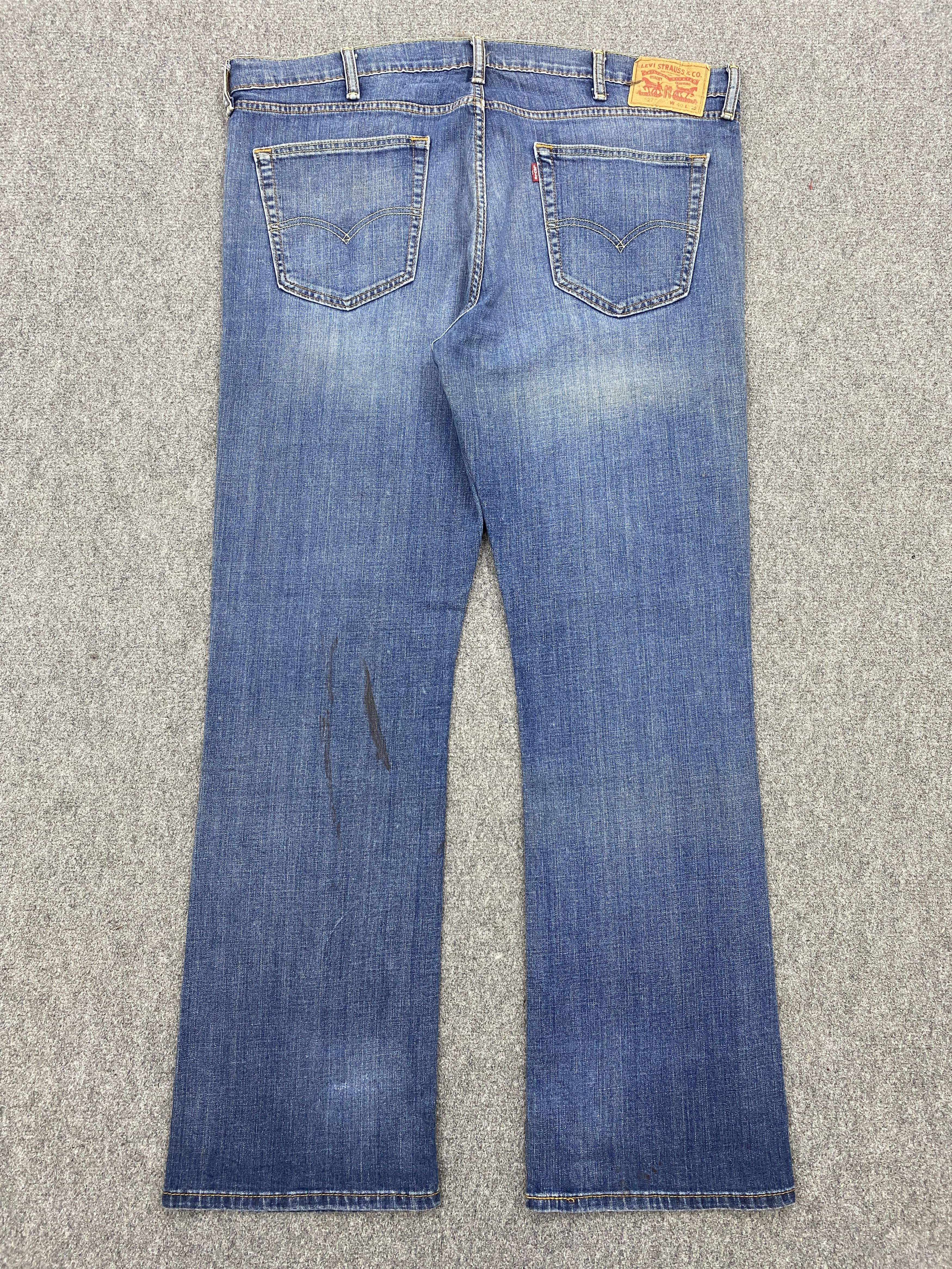 Levi's Vintage Levis 527 Flared Bootcut Faded Blue Jeans Size US 41 - 3 Thumbnail