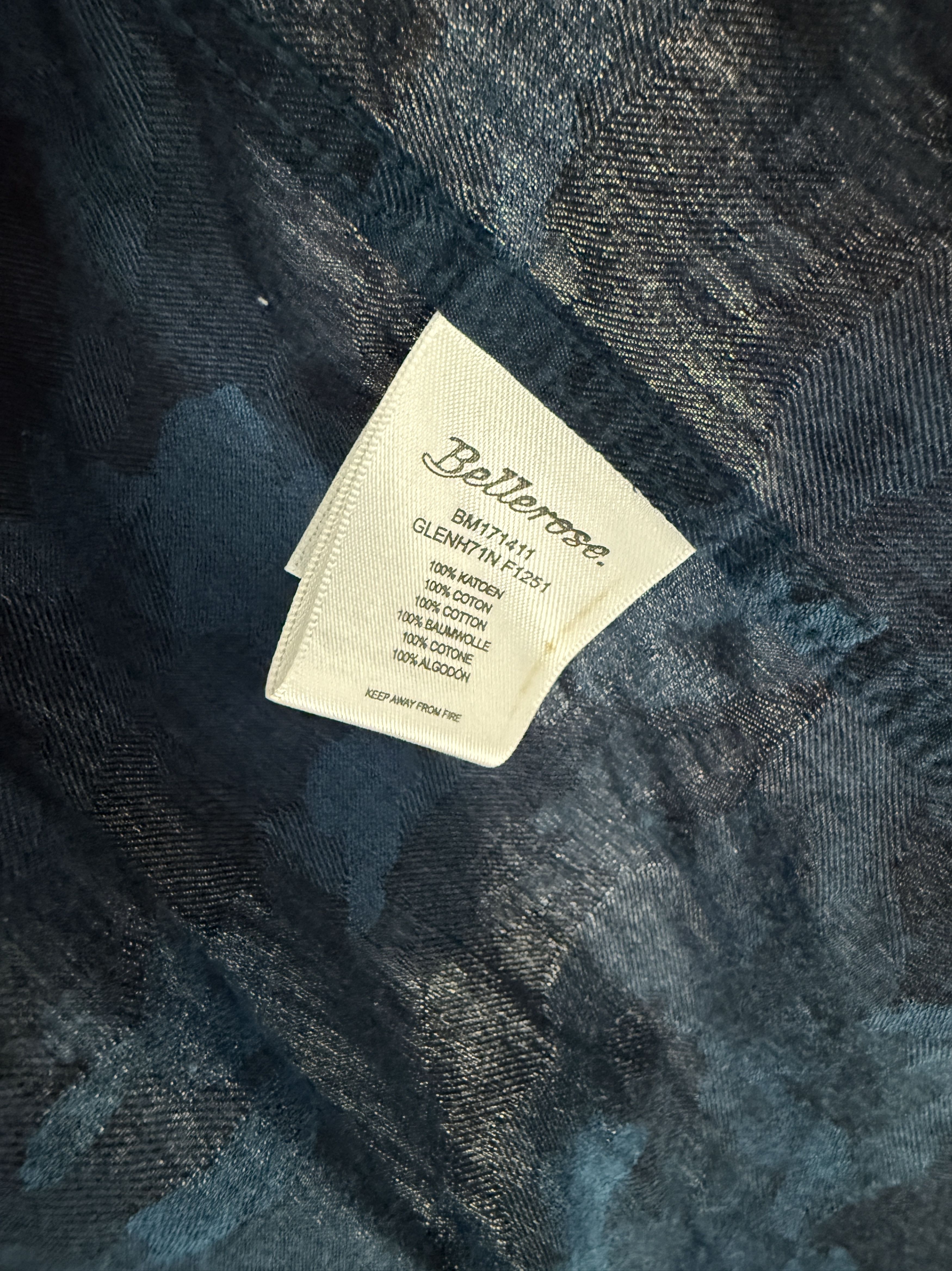 Bellerose Bellerose Camouflage Print Shirt (Blue, L/S) Size US L / EU 52-54 / 3 - 3 Thumbnail