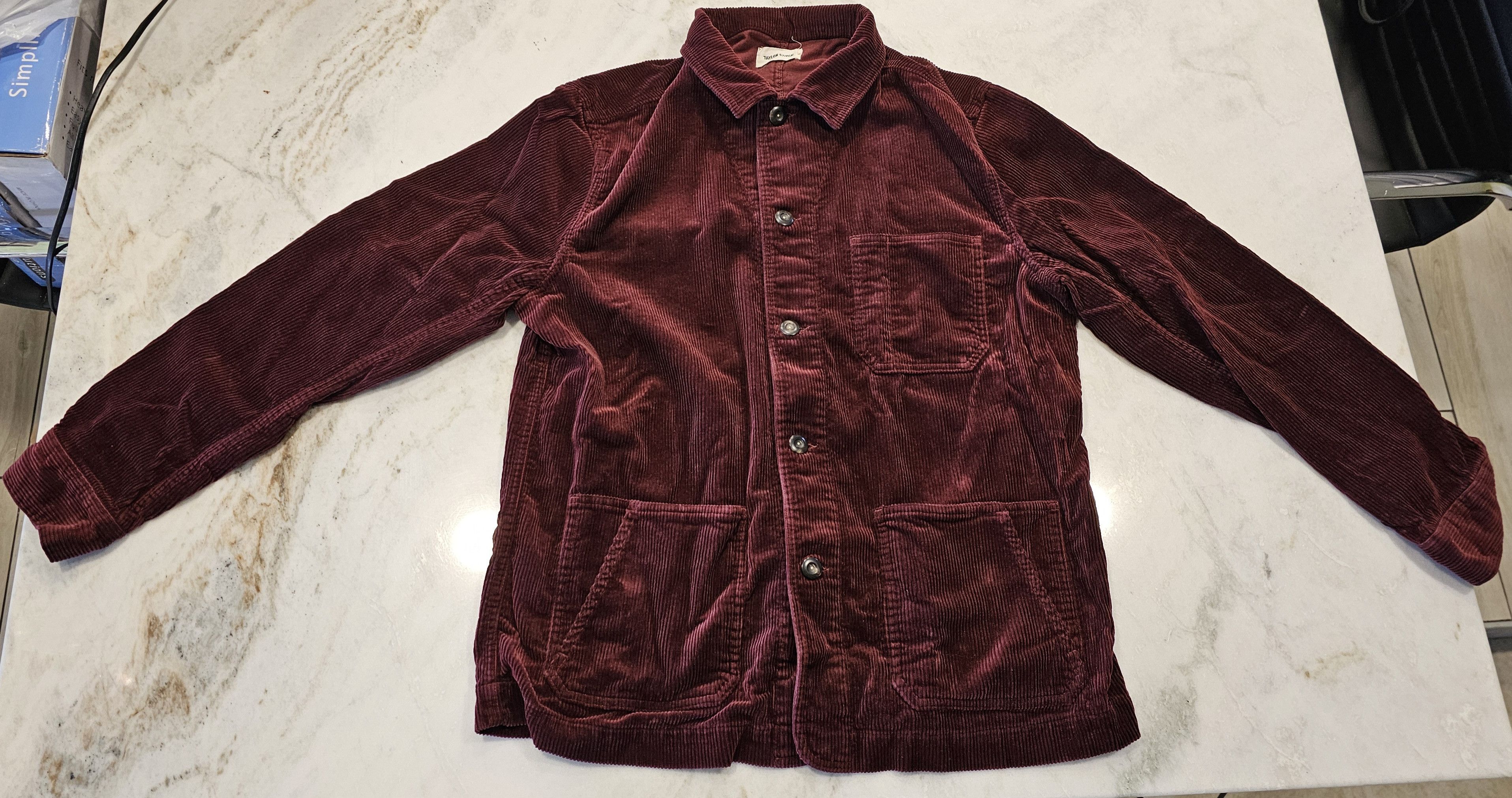 Taylor Stitch Taylor Stitch Ojai Jacket Burgandy Corduroy Xl Size US XL / EU 56 / 4 - 1 Thumbnail