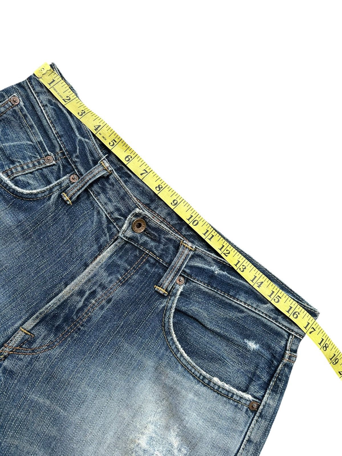 Kapital Thrashed Vintage Edwin 505BXX Selvedge Dirty Denim Jeans Size US 34 / EU 50 - 17 Thumbnail