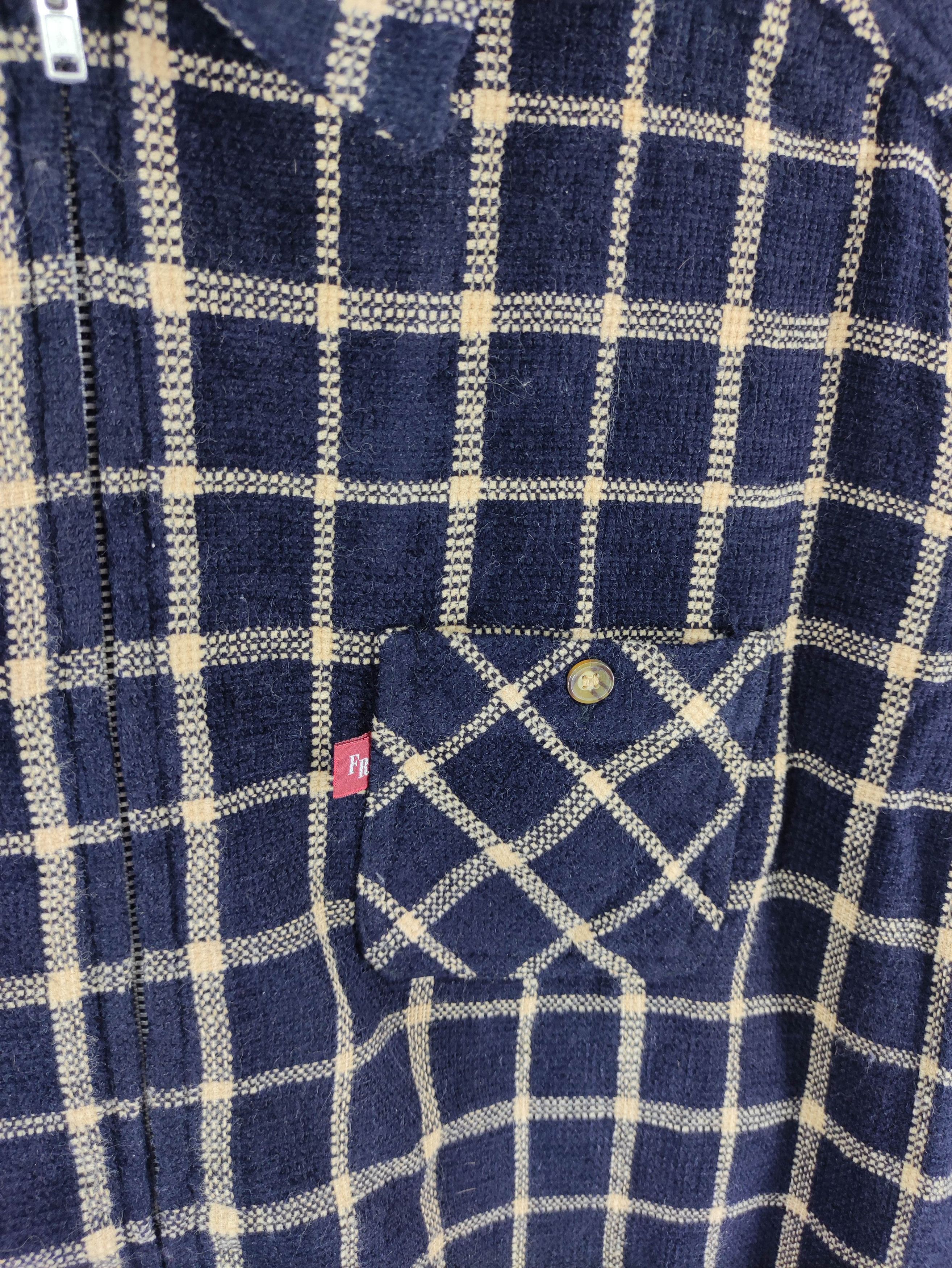 Japanese Brand Vintage Flourish Field Chekered Jacket Zipper Size US L / EU 52-54 / 3 - 2 Thumbnail