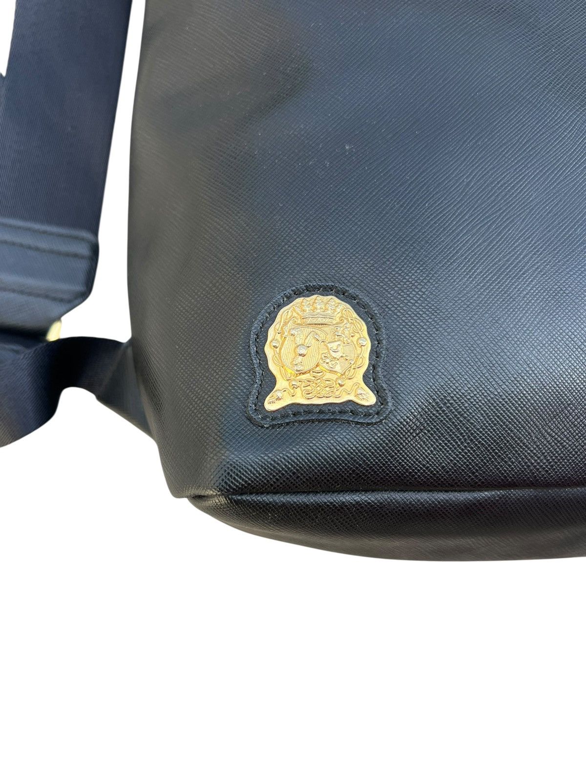 Leather ADMJ Japan Black Leather Backpack Bag Size ONE SIZE - 11 Thumbnail
