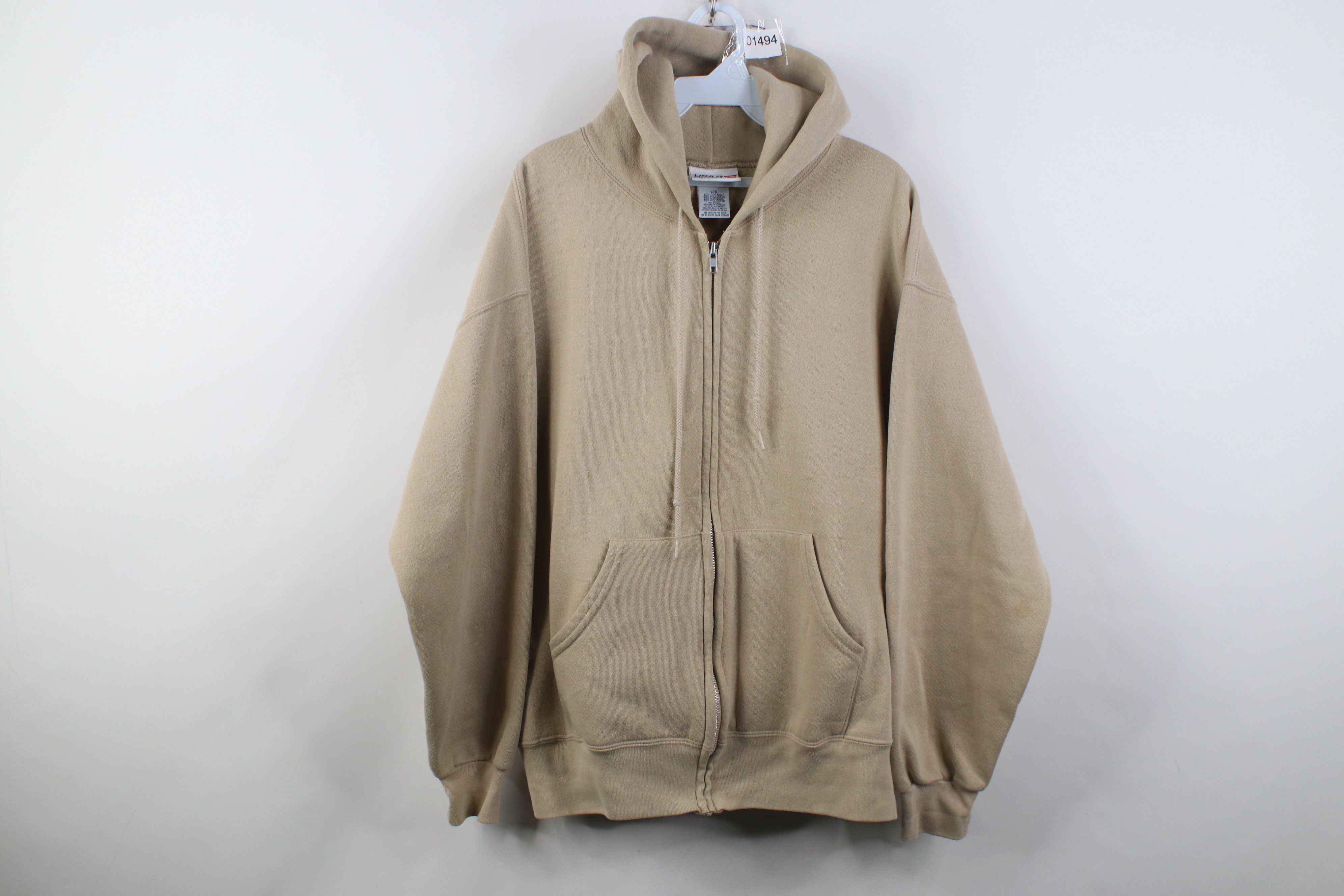 Vintage Vintage 90s USA Olympics Hoodie Sweatshirt Oatmeal Brown Size US L / EU 52-54 / 3 - 1 Thumbnail