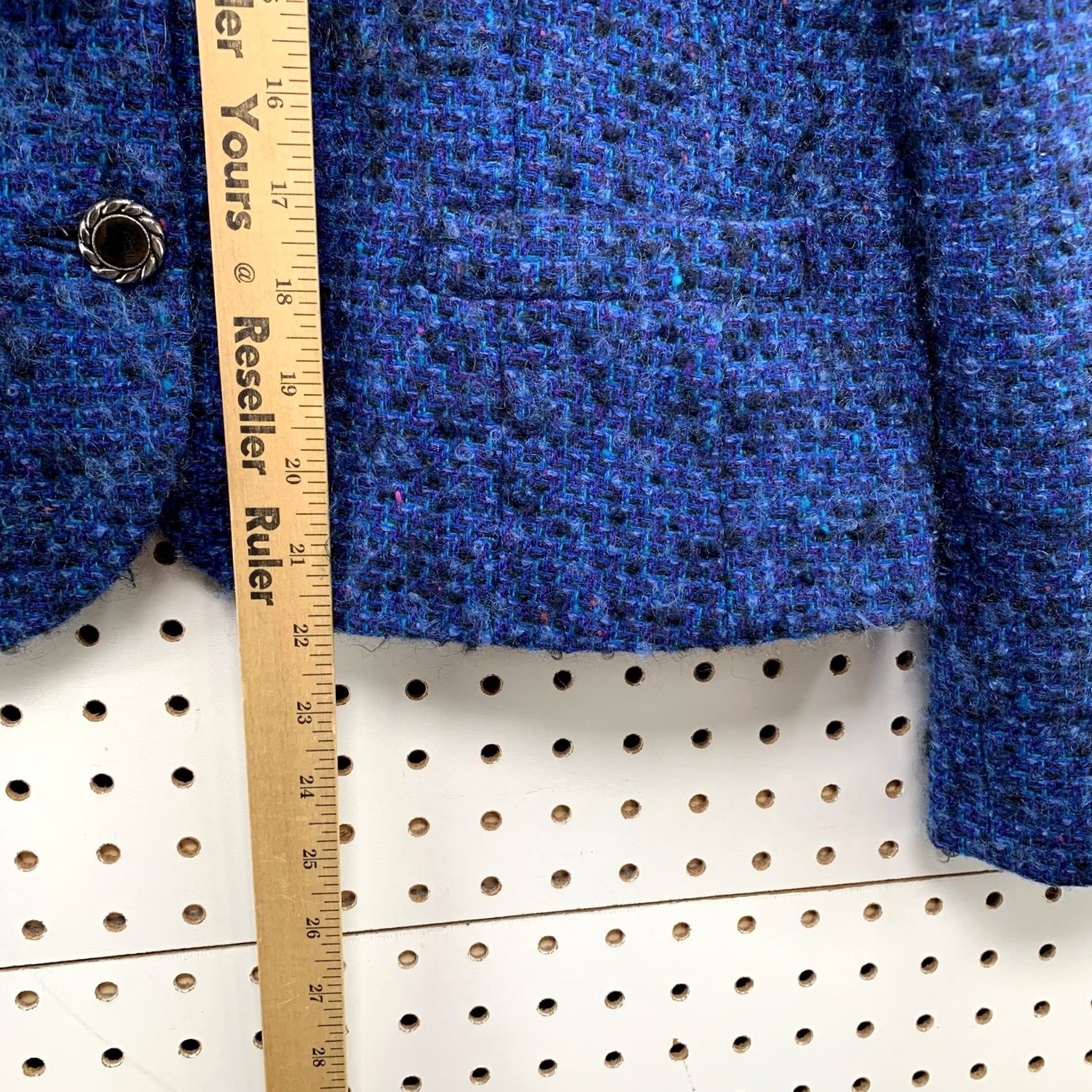 Pendleton VINTAGE Pendleton Wool Tweed Jacket Womens Size 14 Blue Made Usa Size XL / US 12-14 / IT 48-50 - 7 Thumbnail