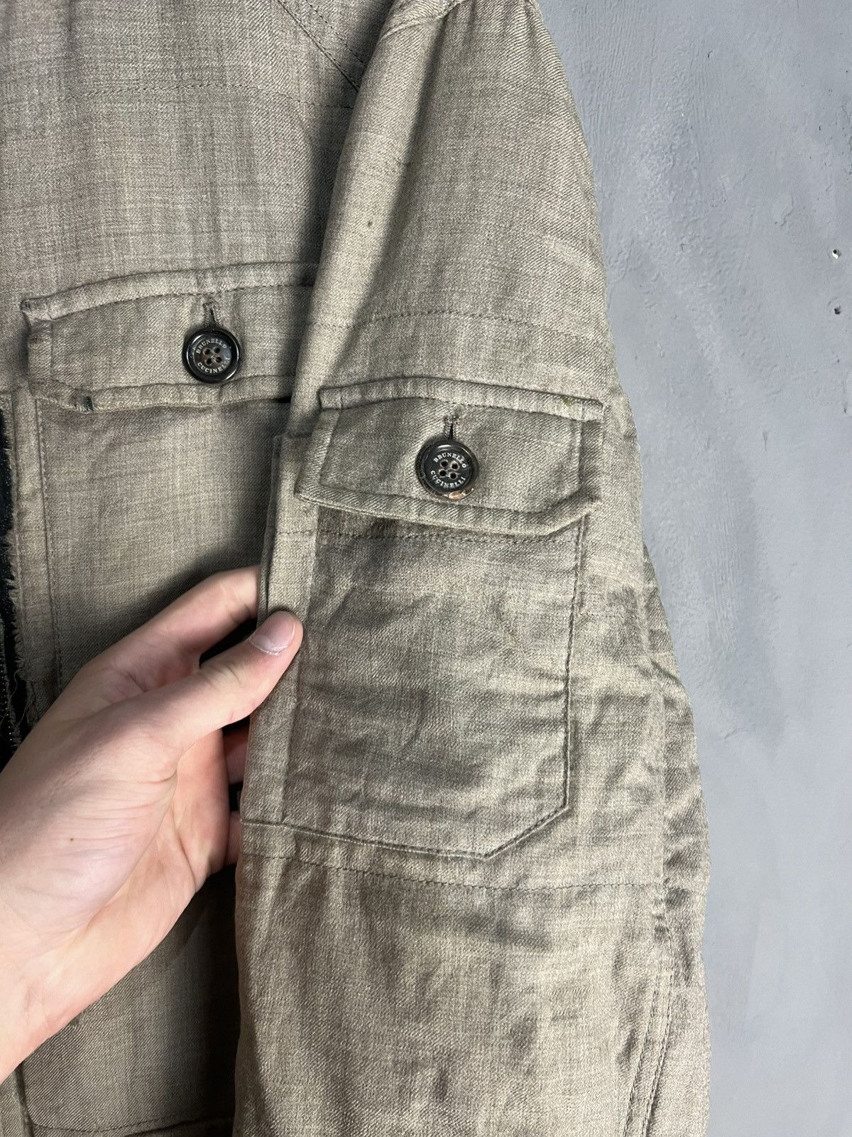 Brunello Cucinelli Brunello Cucinelli Wool Puffer Jacket Winter Size US L / EU 52-54 / 3 - 11 Thumbnail