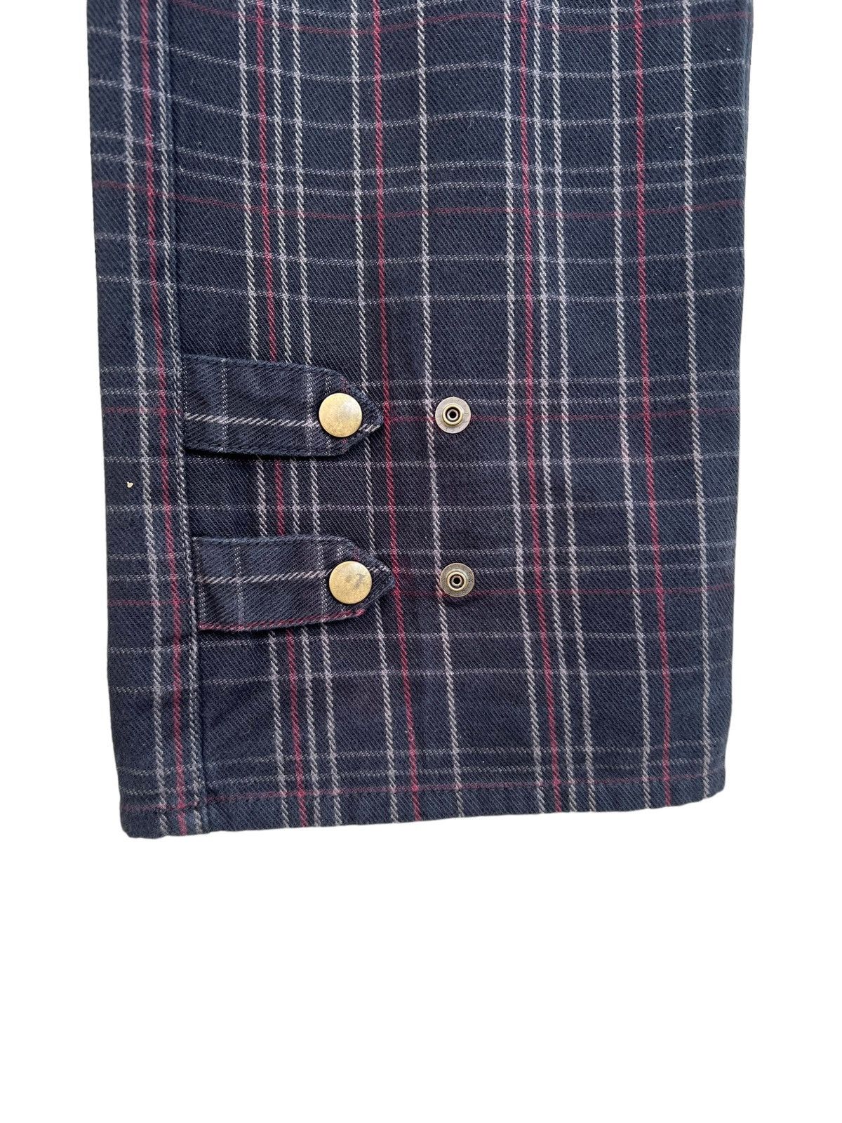 PPFM Vintage PPFM Checks Adjustable Hem Cargo Trouser Pant Size US 30 / EU 46 - 9 Thumbnail