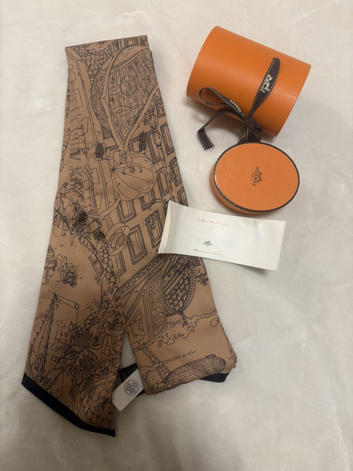 Hermes Hermes Maxi Twilly slim- Le grand prix du faub Size ONE SIZE - 2 Thumbnail