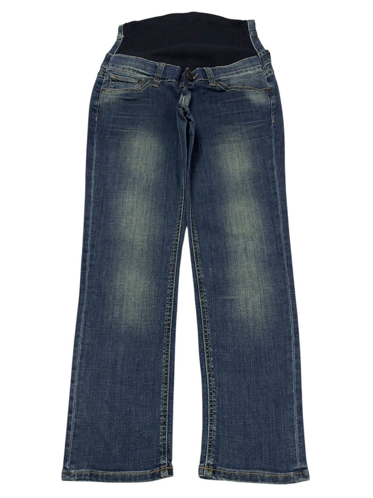 Edwin Vtg Edwin Japan High Waist Distressed Jeans Size 30" / US 8 / IT 44 - 1 Thumbnail