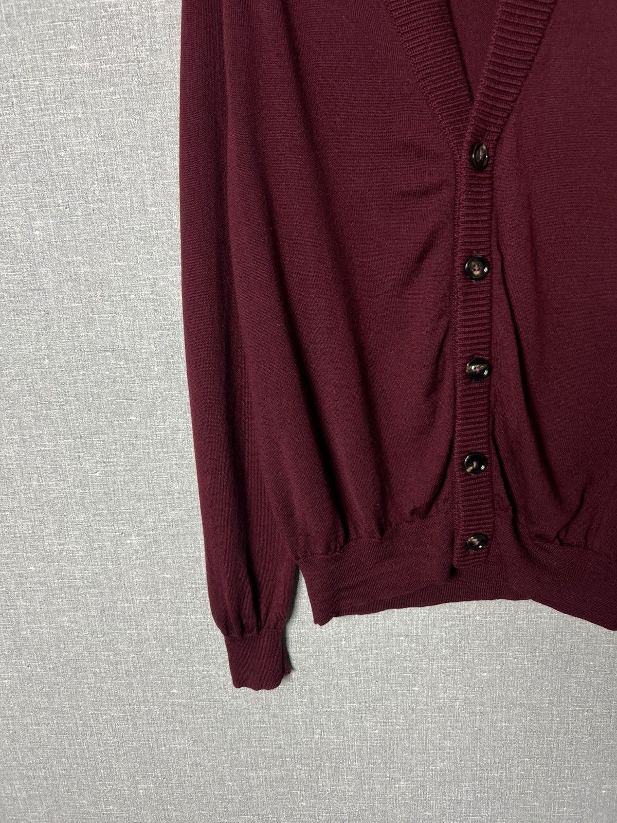 Maison Margiela Maison Margiela Shawl Collar Wool Button Cardigan Sweater Size US M / EU 48-50 / 2 - 5 Thumbnail