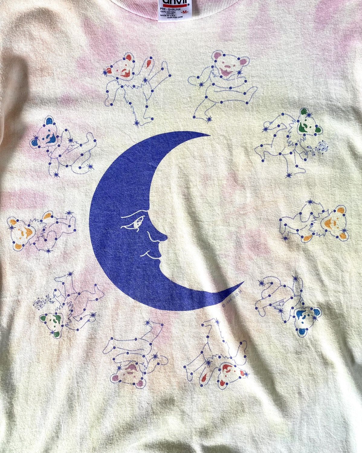 Anvil × Grateful Dead × Vintage Shirt Grateful Dead Moon Tie Dye 90’s Gfd 1994 Anvil Vintage Size US M / EU 48-50 / 2 - 2 Thumbnail