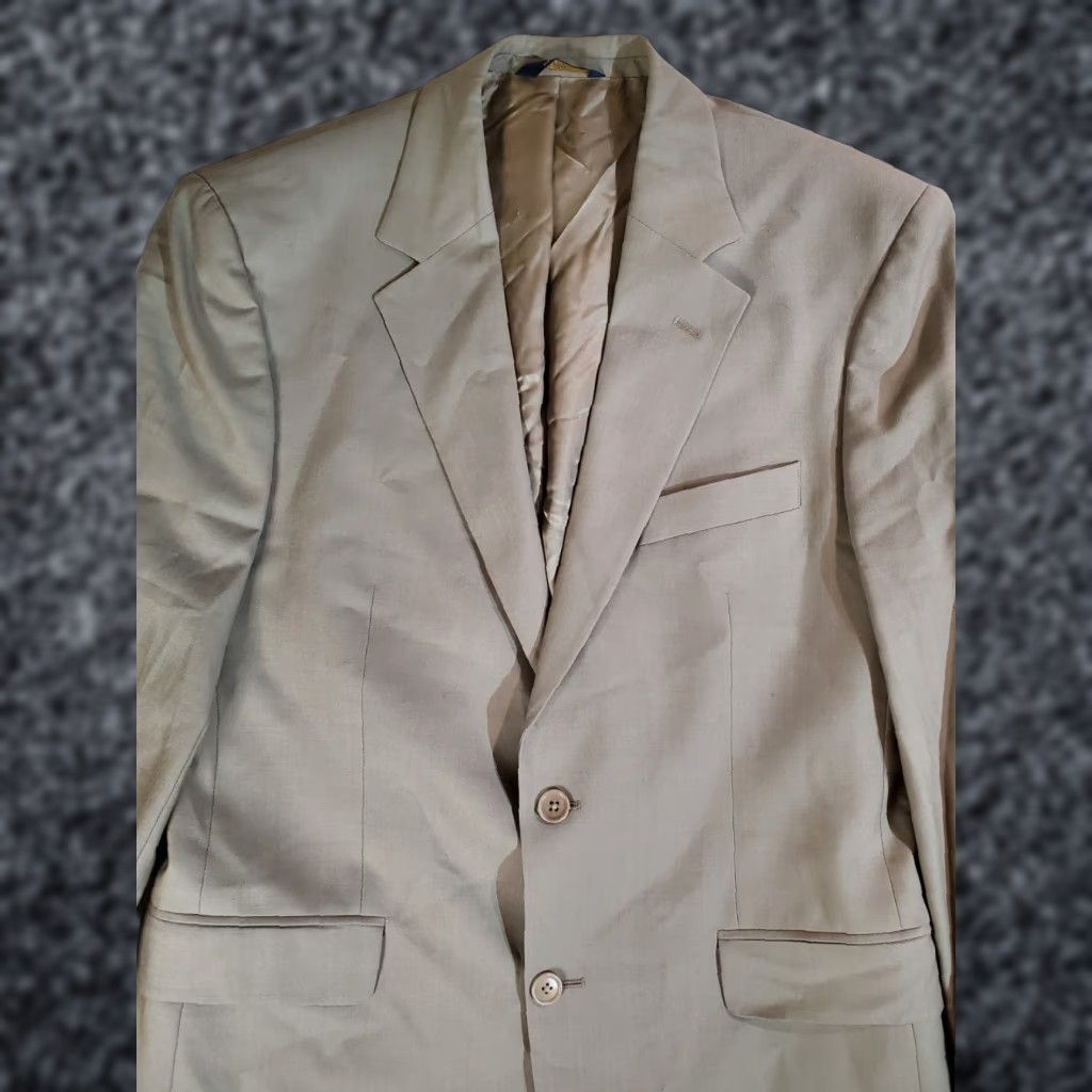 Brooks Brothers Brooks Brothers 346 Signature Beige Stretch Blazer Sport Coat Jacket Mens Sz 40R Size 40R - 1 Thumbnail
