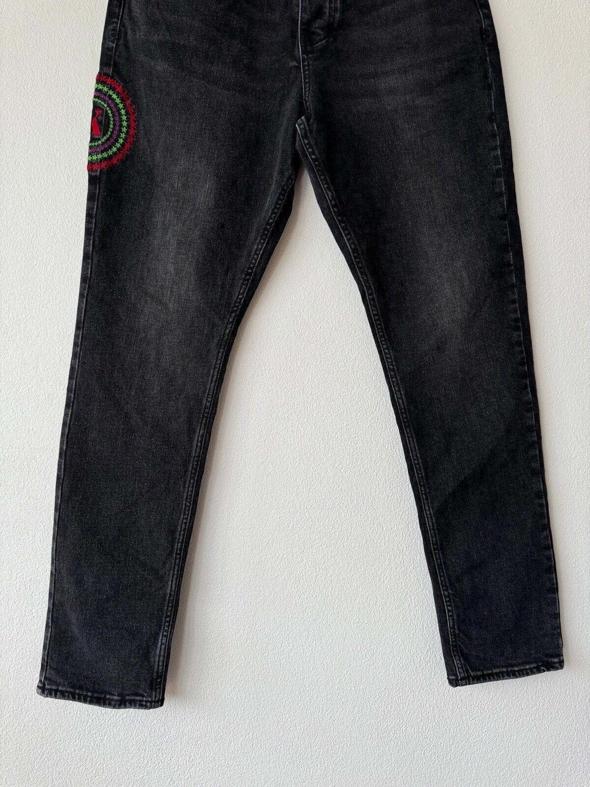 Ksubi new Ksubi mens denim jean wolfgang 32 static black grey slim Size US 32 / EU 48 - 3 Thumbnail