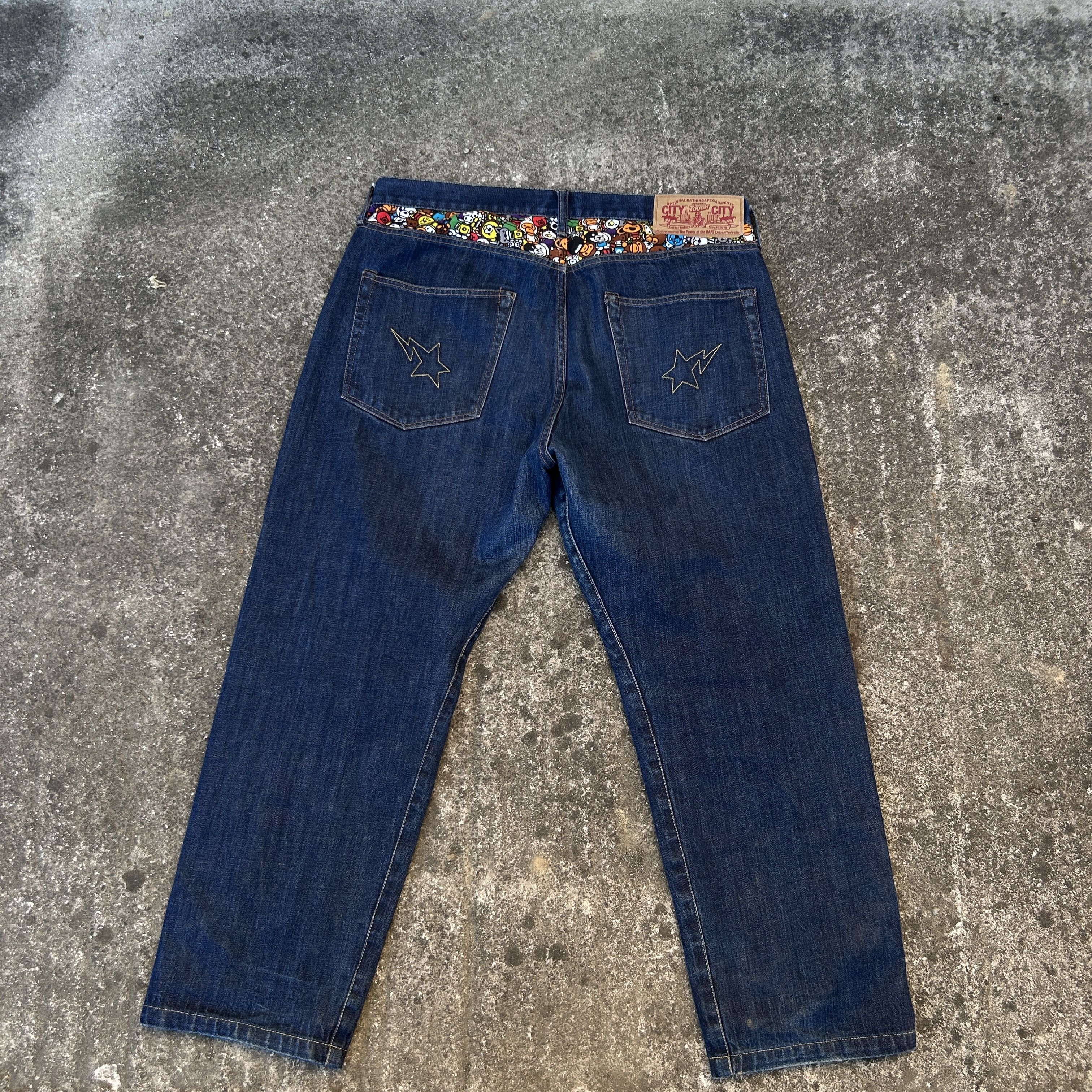 Bape BAPE baby milo safari denim jeans Size US 34 / EU 50 - 3 Thumbnail