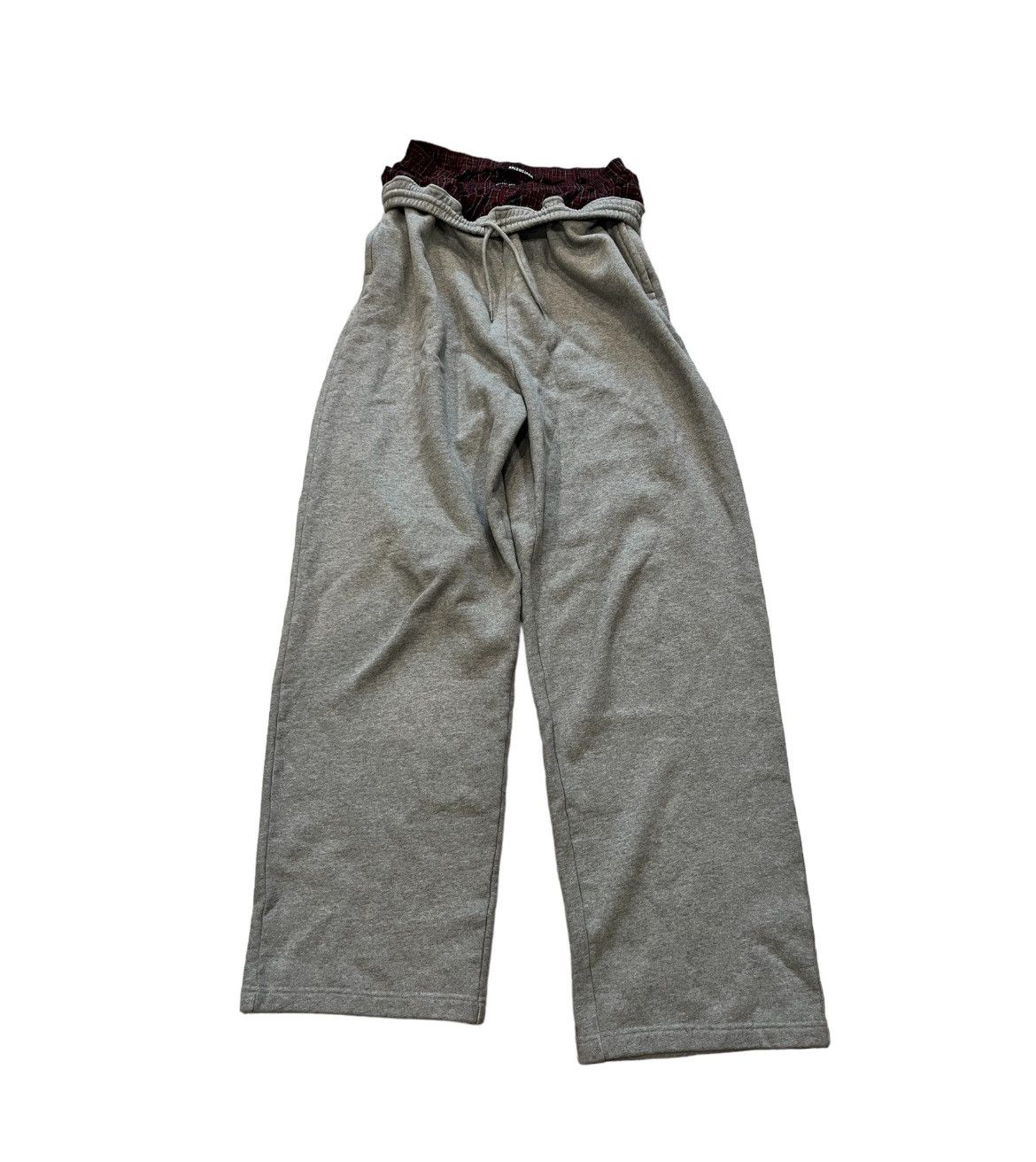 Pre-owned Balenciaga Boxer Sweatpants In Grey